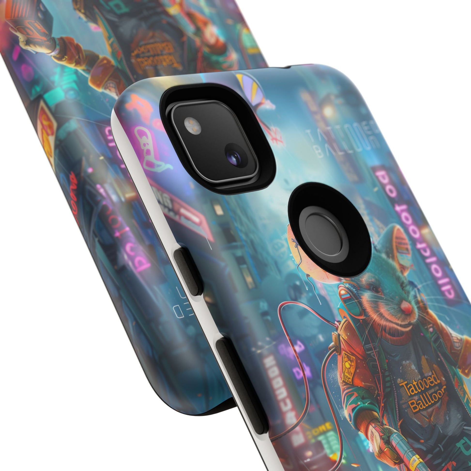 Electromouse Cyber City Design from Tattooed Balloon's 'Dirty Circuits' Album, Phone Cases