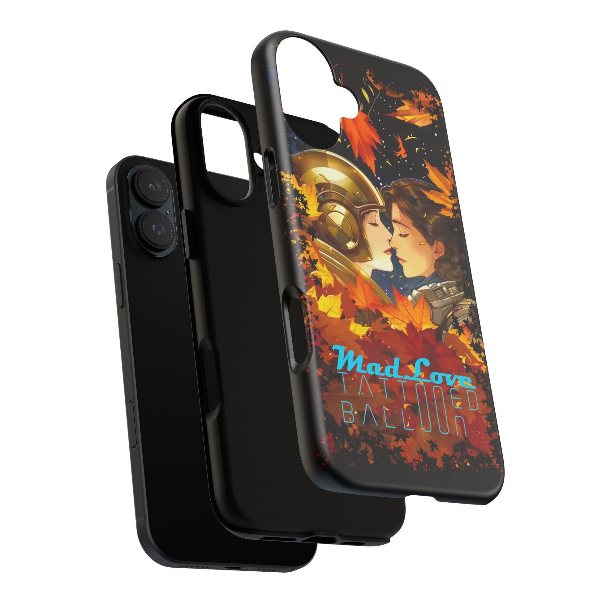 "Mad Love" Phone Case, Fall Themed Phone Accessory, Cute Couple Protector, Seasonal Tech Accessories, Gift for Him or Her