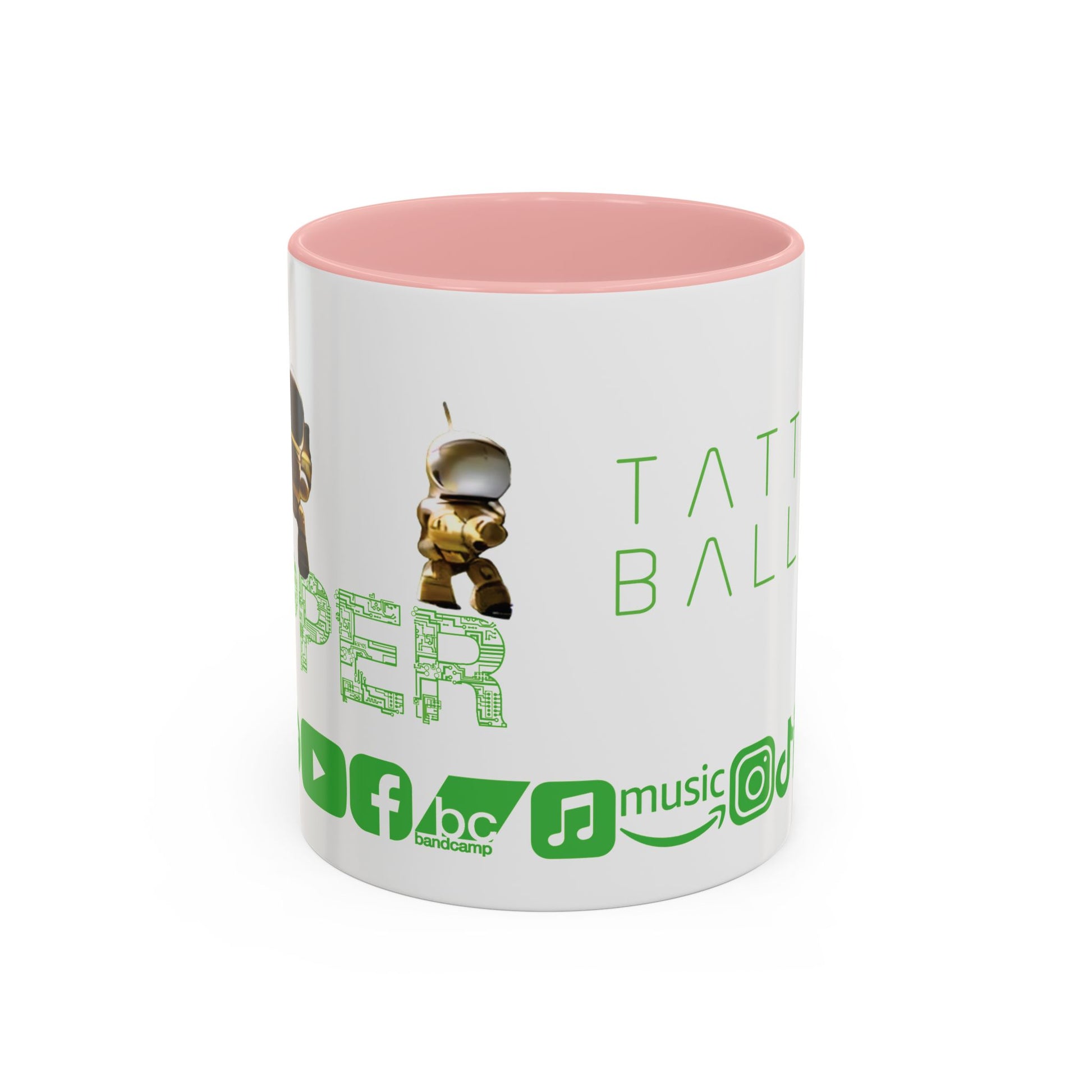 "Zapper" by Tattooed Balloon, Accent Coffee Mug for TB Lovers.