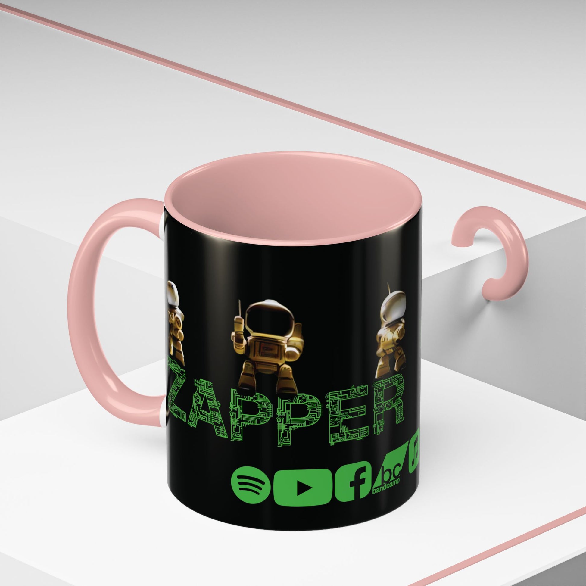 "Zapper" by Tattooed Balloon,  Accent Coffee Mug for TB Lovers