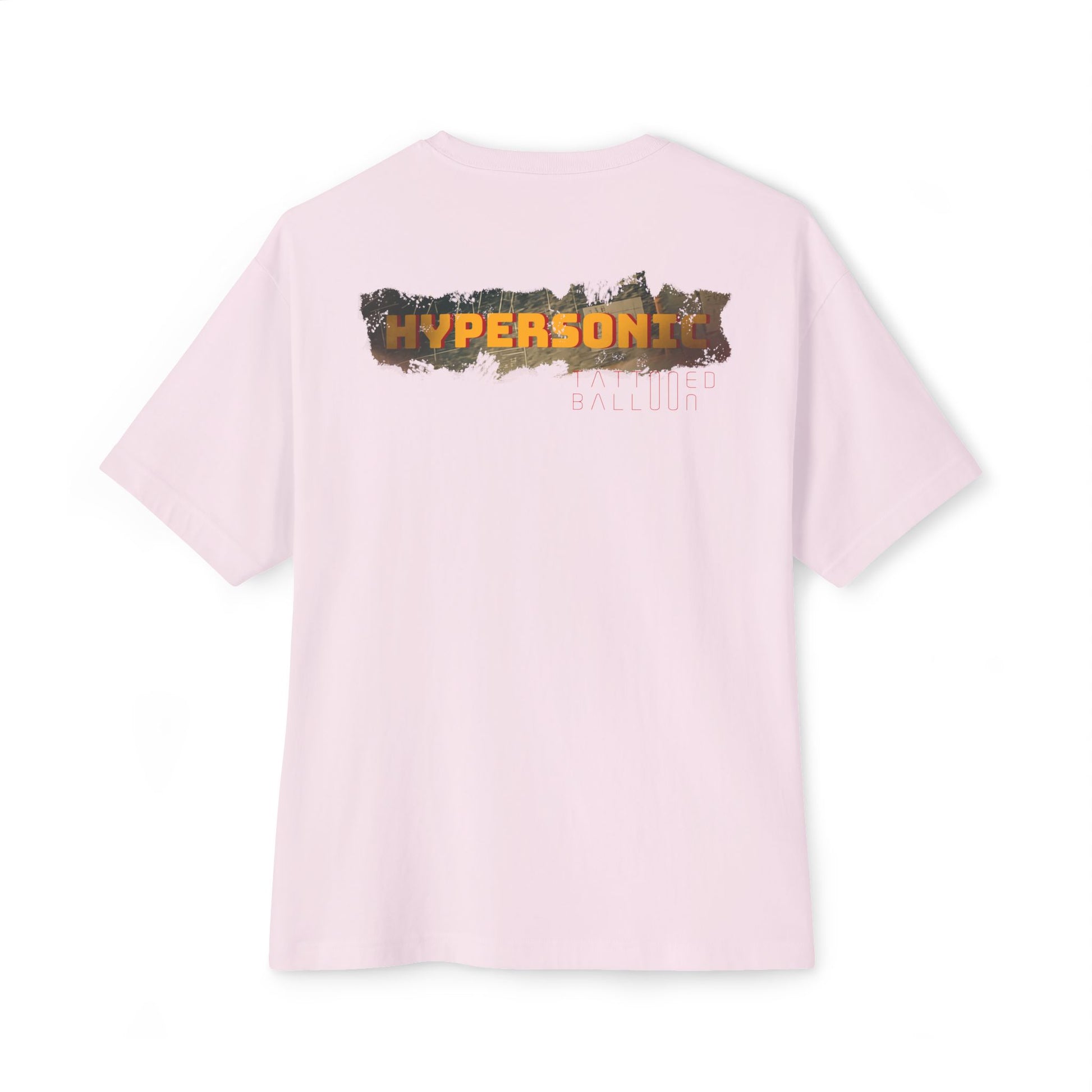 "Hypersonic" from Tattooed Balloons album "Fun For All Ages"  Unisex Oversized Boxy Tee