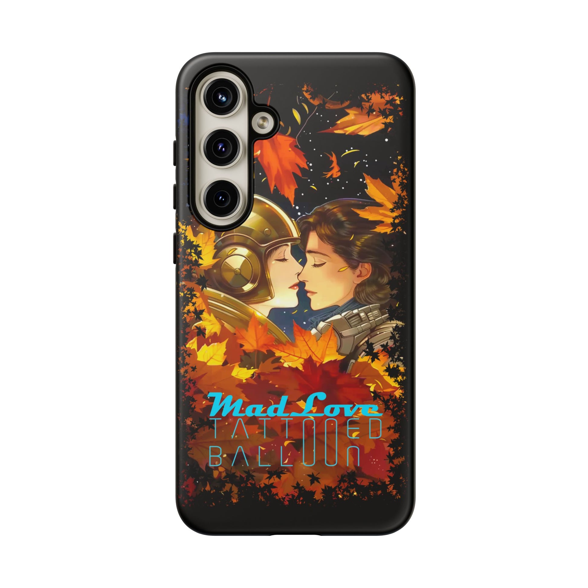 "Mad Love" Phone Case, Fall Themed Phone Accessory, Cute Couple Protector, Seasonal Tech Accessories, Gift for Him or Her