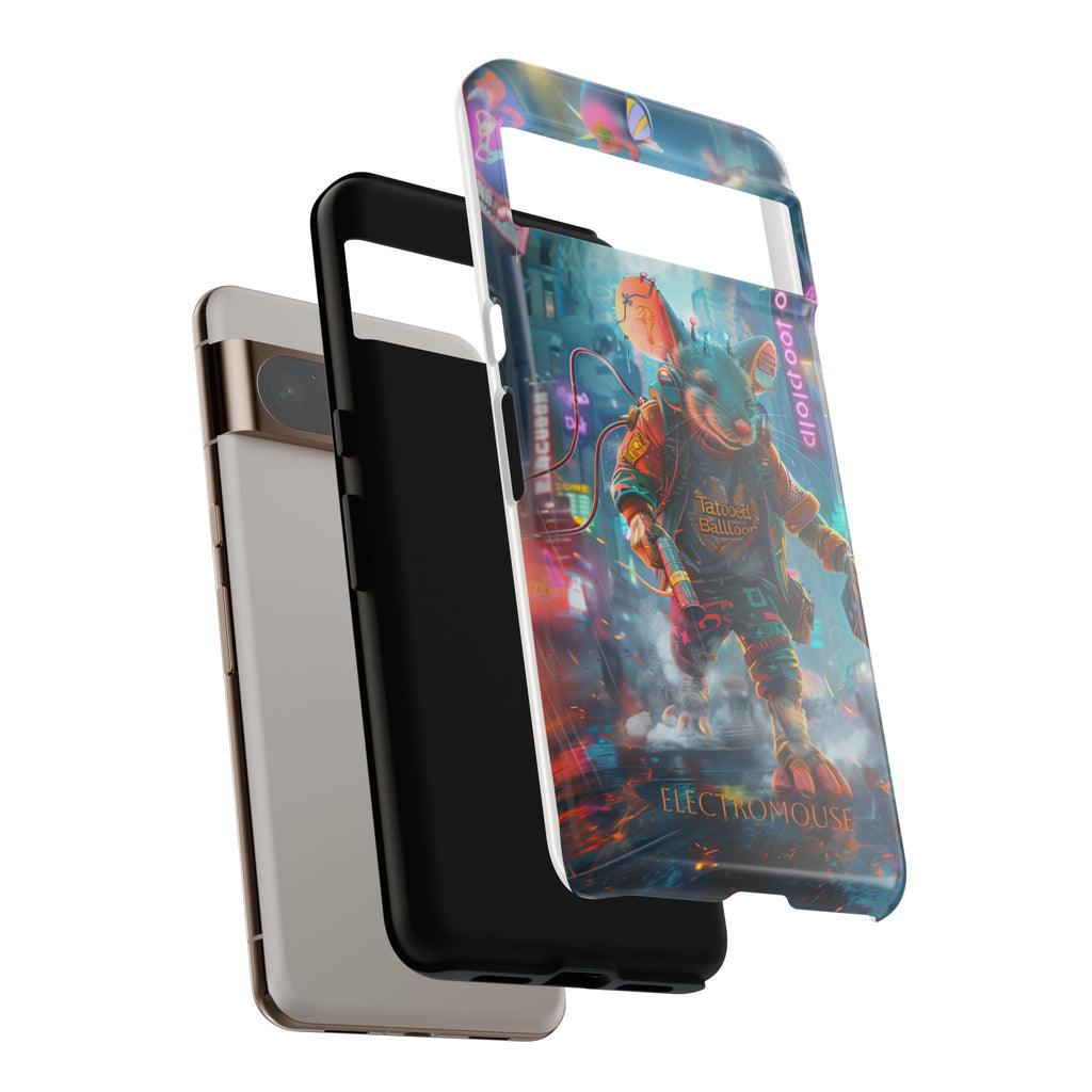 Electromouse Cyber City Design from Tattooed Balloon's 'Dirty Circuits' Album, Phone Cases