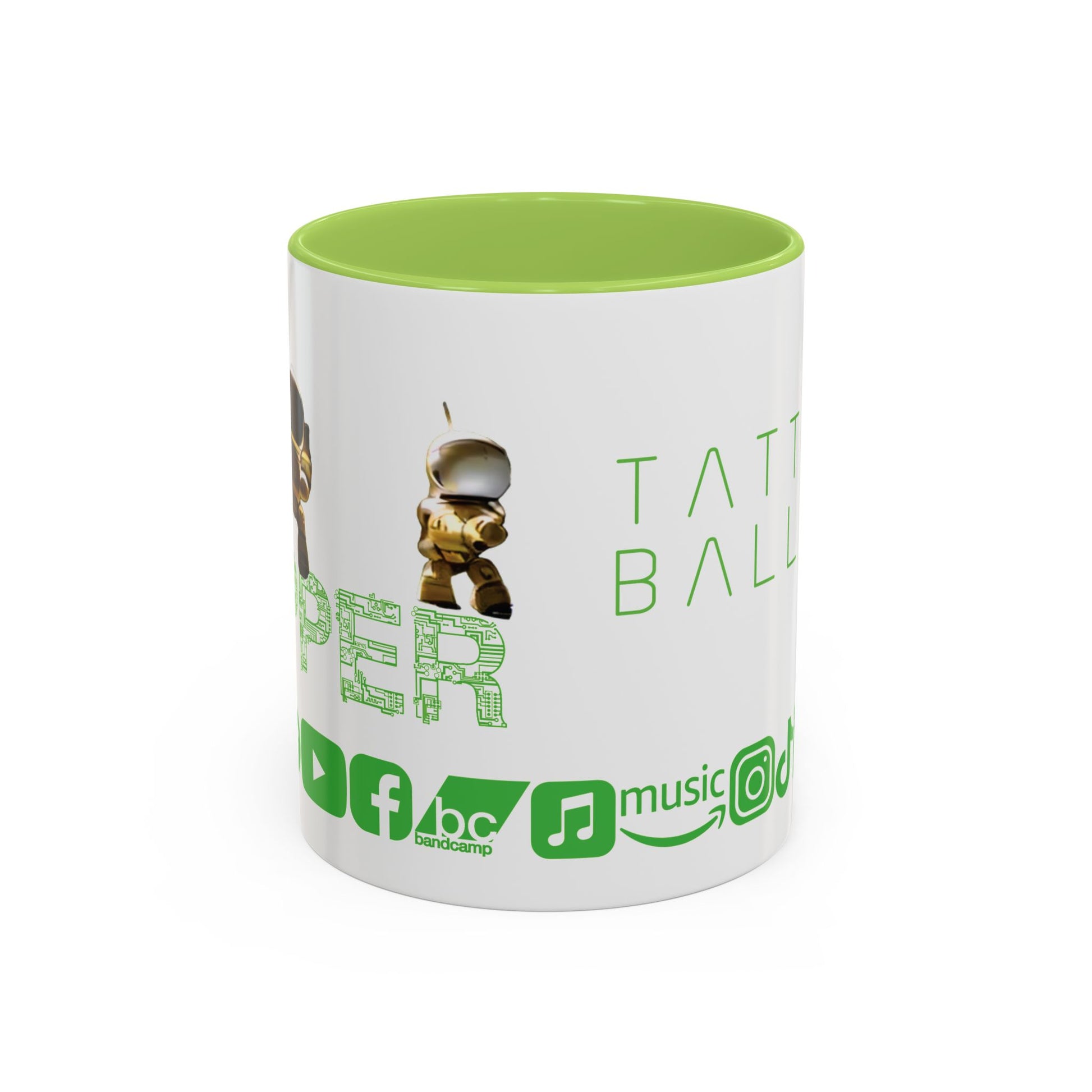 "Zapper" by Tattooed Balloon, Accent Coffee Mug for TB Lovers.