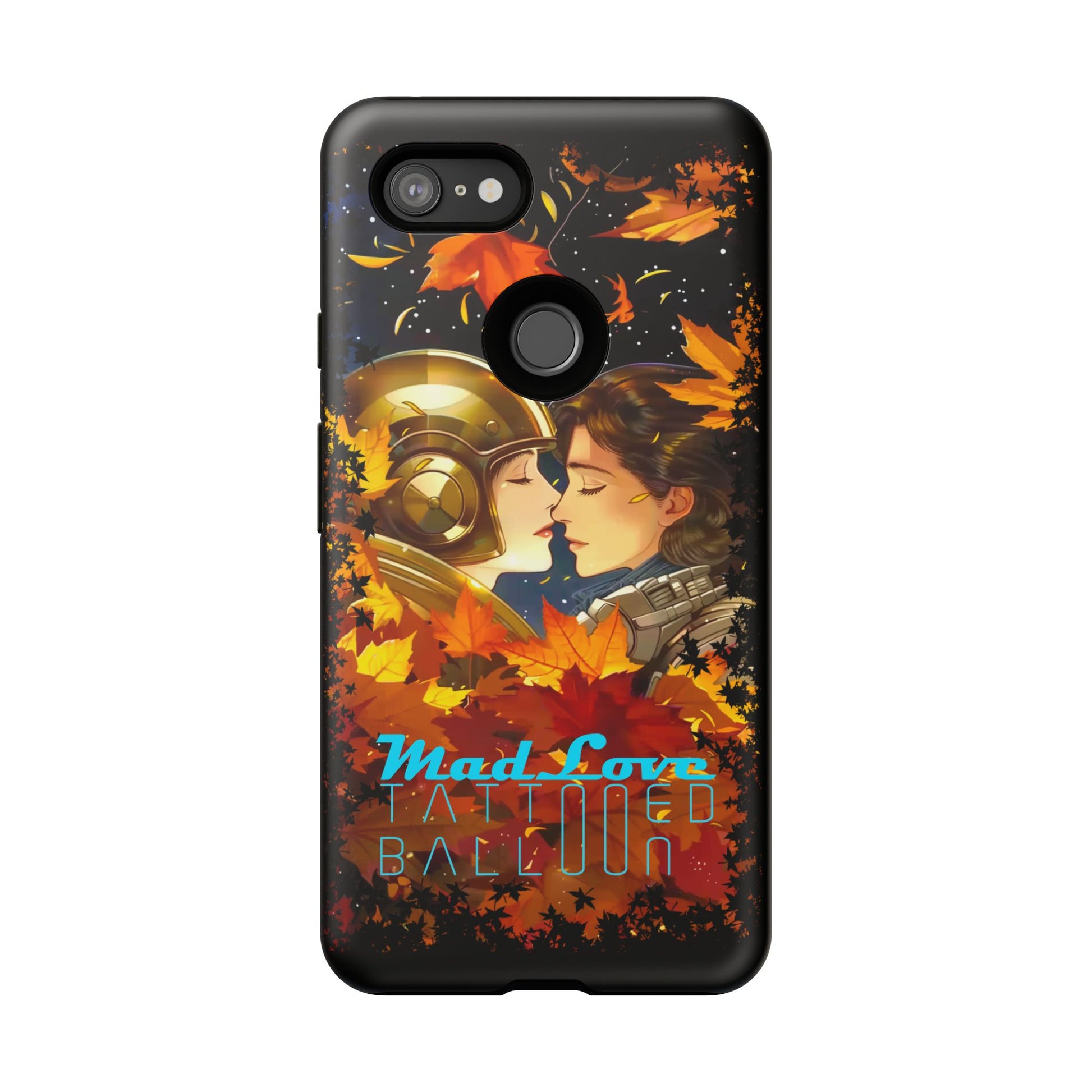 "Mad Love" Phone Case, Fall Themed Phone Accessory, Cute Couple Protector, Seasonal Tech Accessories, Gift for Him or Her