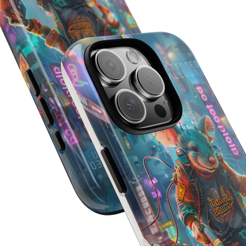 Electromouse Cyber City Design from Tattooed Balloon's 'Dirty Circuits' Album, Phone Cases