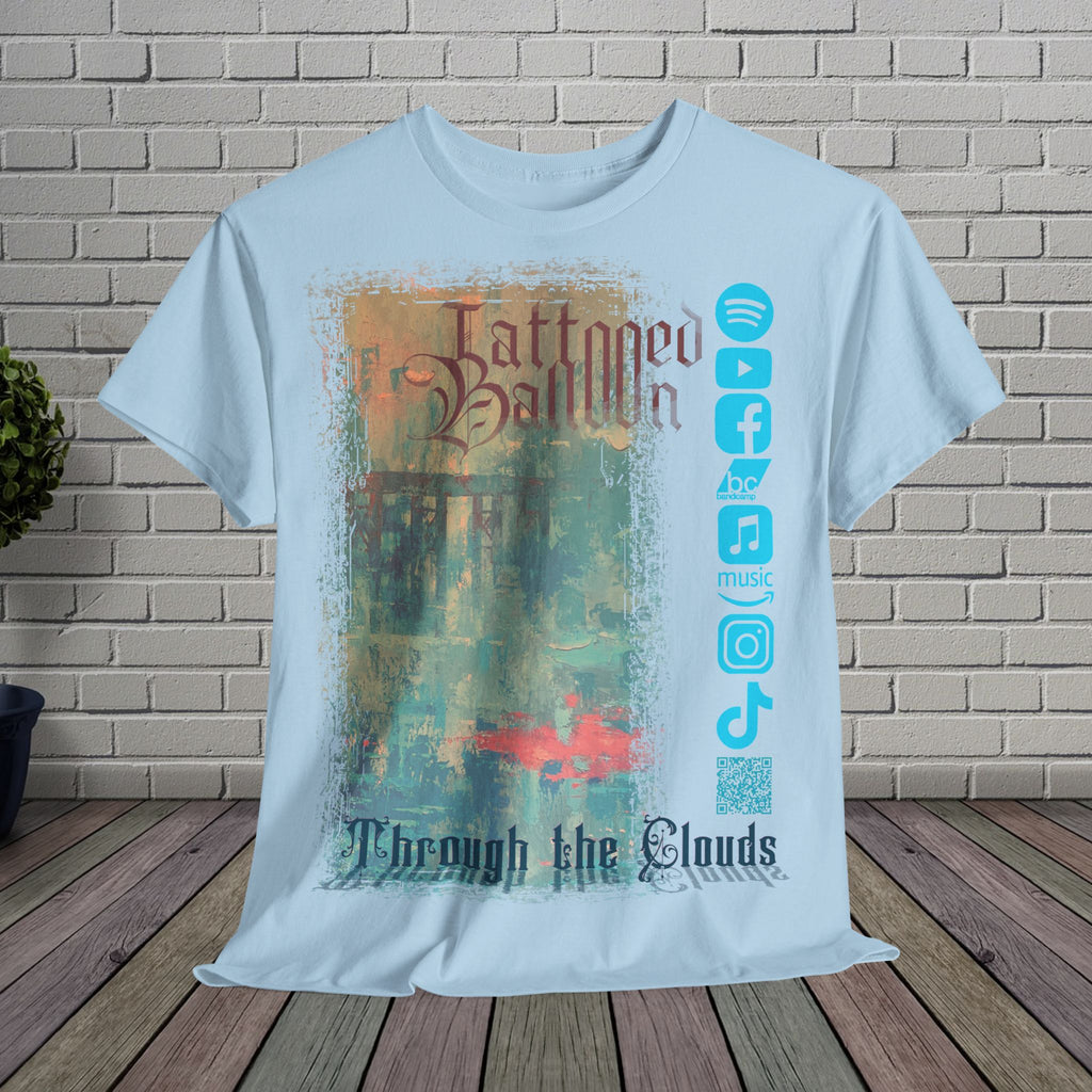 "Through The Clouds" Album Tee by Tattooed Balloon, Festival Apparel