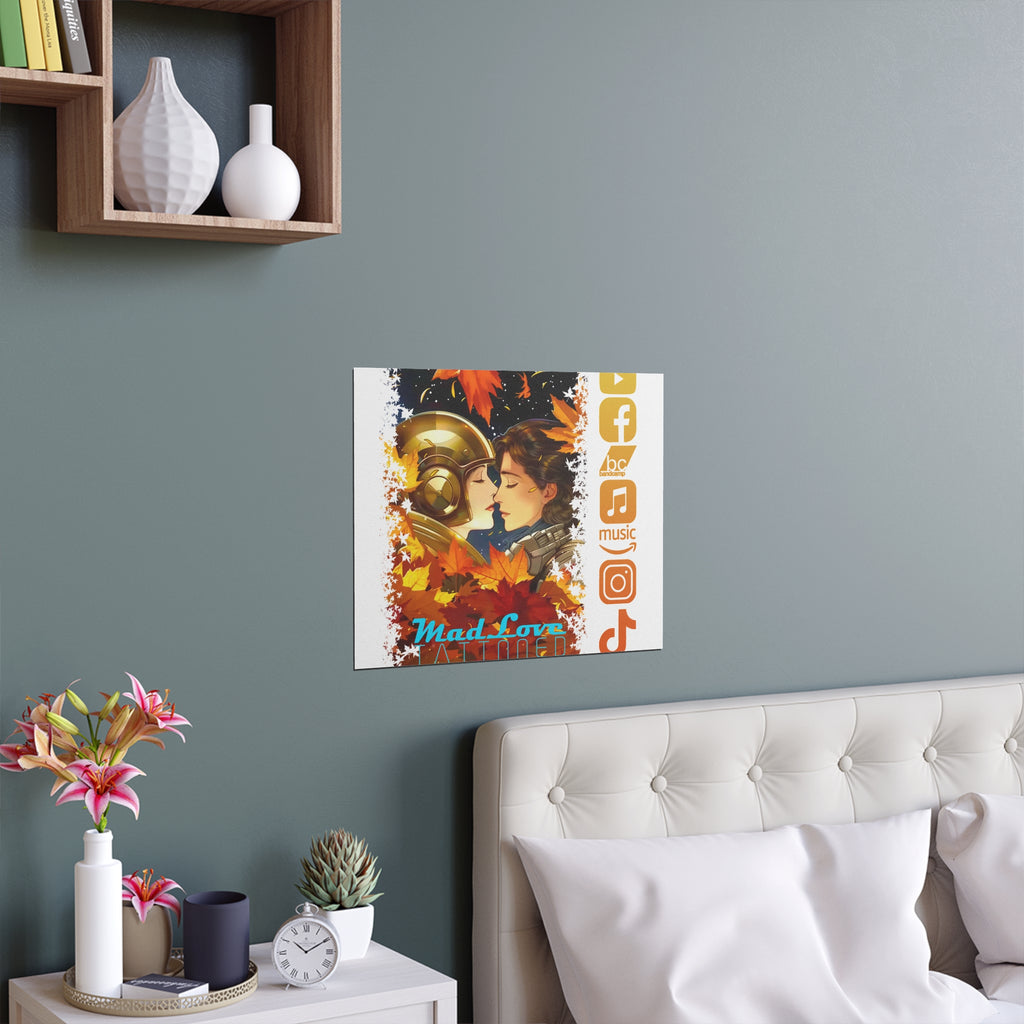 Silk Poster of Mad Love by Tattooed Balloon  (White Background)