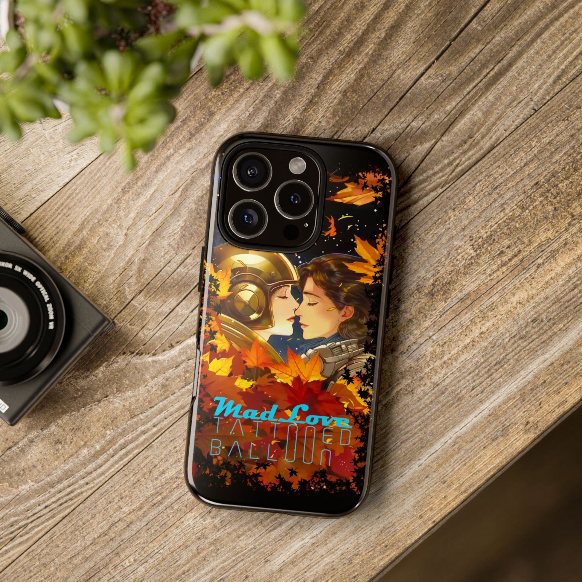 "Mad Love" Phone Case, Fall Themed Phone Accessory, Cute Couple Protector, Seasonal Tech Accessories, Gift for Him or Her