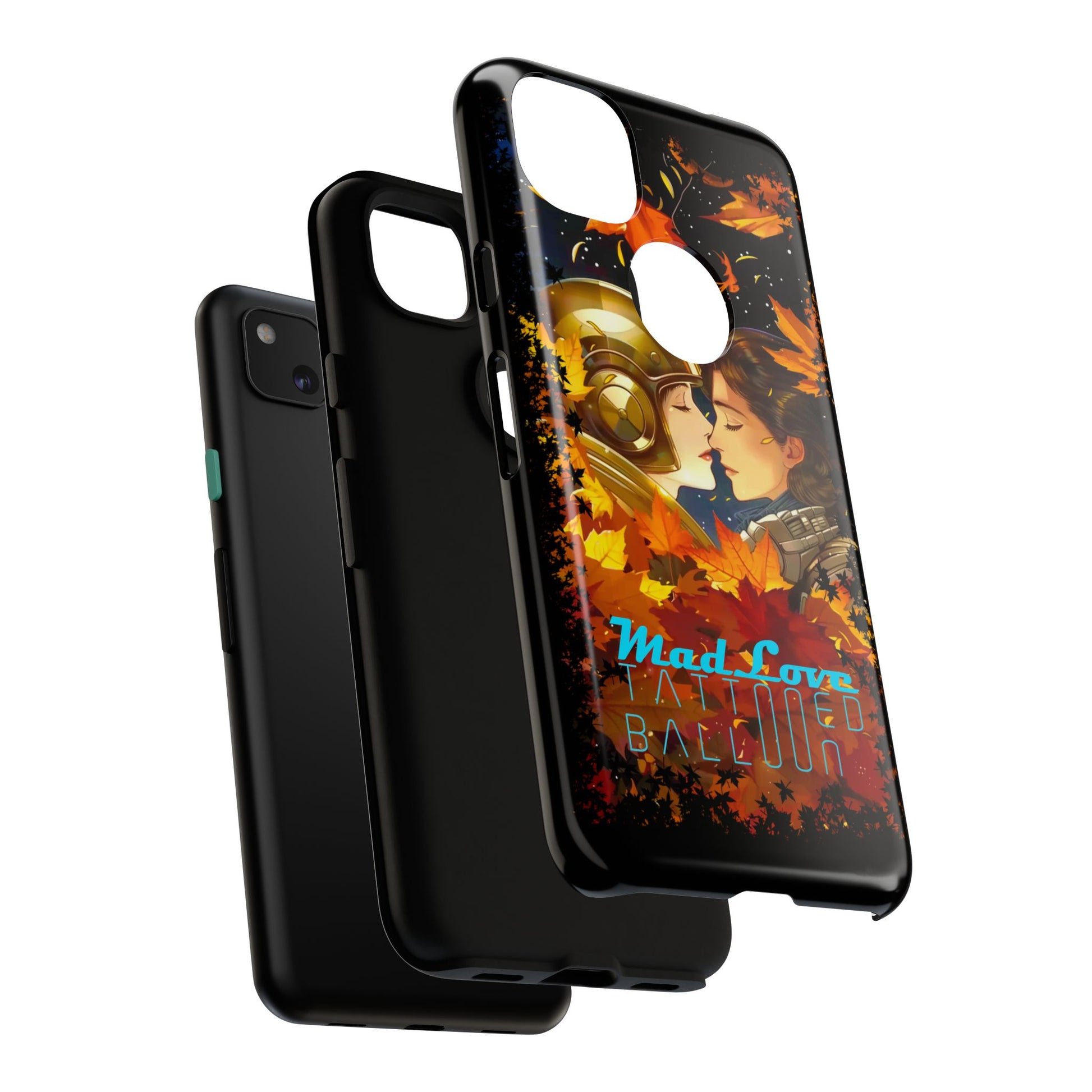 "Mad Love" Phone Case, Fall Themed Phone Accessory, Cute Couple Protector, Seasonal Tech Accessories, Gift for Him or Her