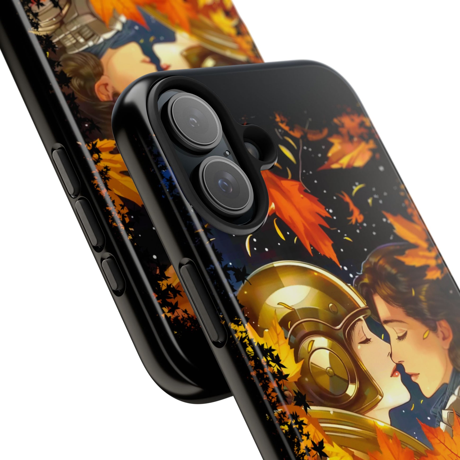 Tattooed Balloon, Unique Phone Covers, Mad Love Design, Autumn Vibes, Romantic Quotes Tough Phone Cases for Her | Fall Accessories, Couple Gifts,