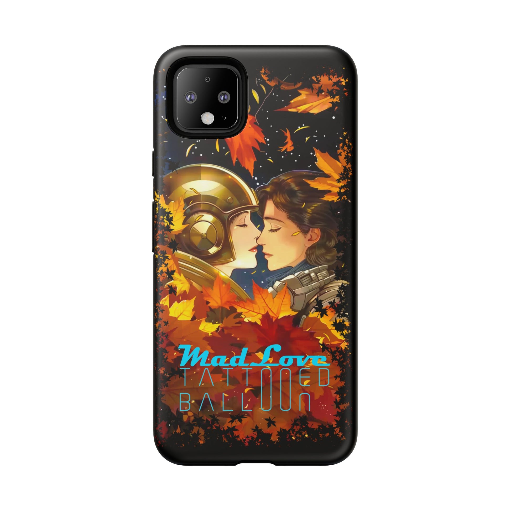 "Mad Love" Phone Case, Fall Themed Phone Accessory, Cute Couple Protector, Seasonal Tech Accessories, Gift for Him or Her