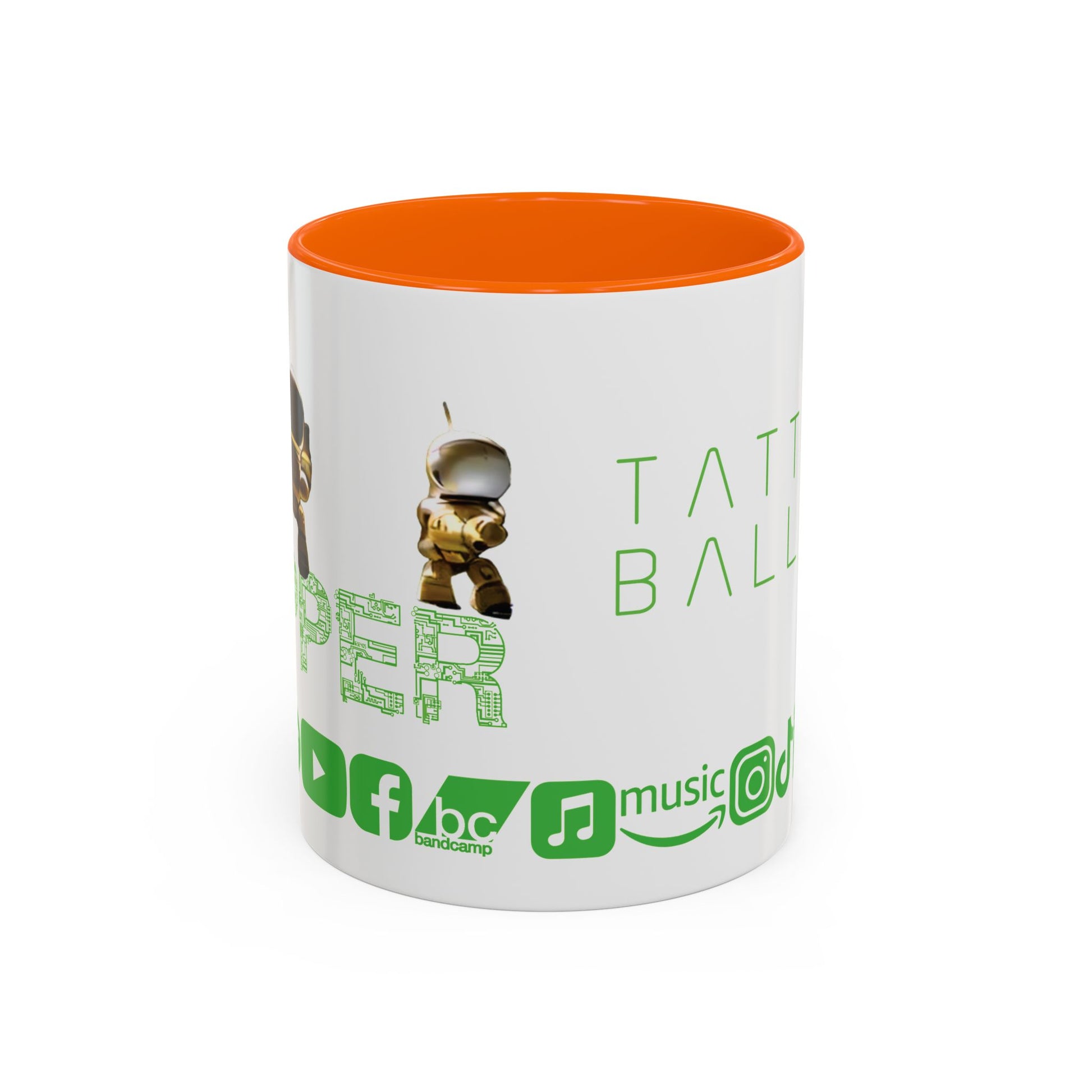 "Zapper" by Tattooed Balloon, Accent Coffee Mug for TB Lovers.