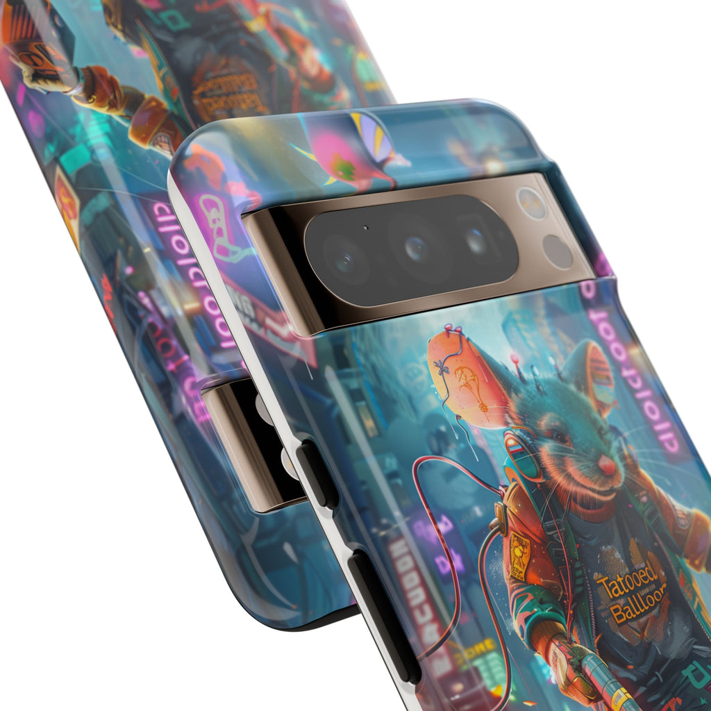 Electromouse Cyber City Design from Tattooed Balloon's 'Dirty Circuits' Album, Phone Cases