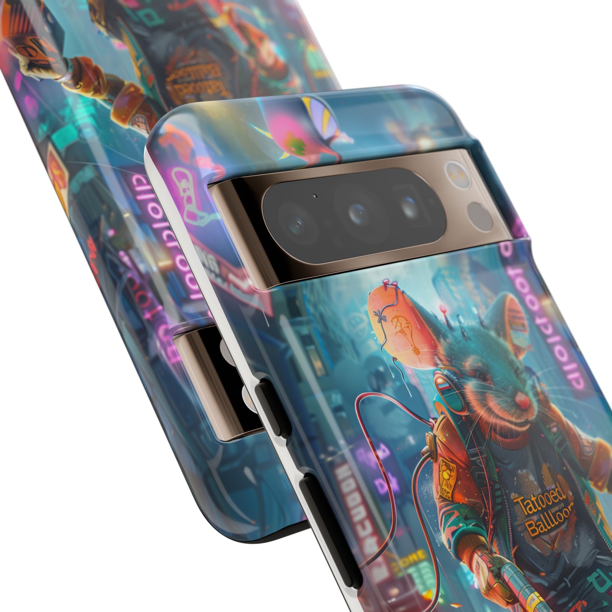 Electromouse Cyber City Design from Tattooed Balloon's 'Dirty Circuits' Album, Phone Cases