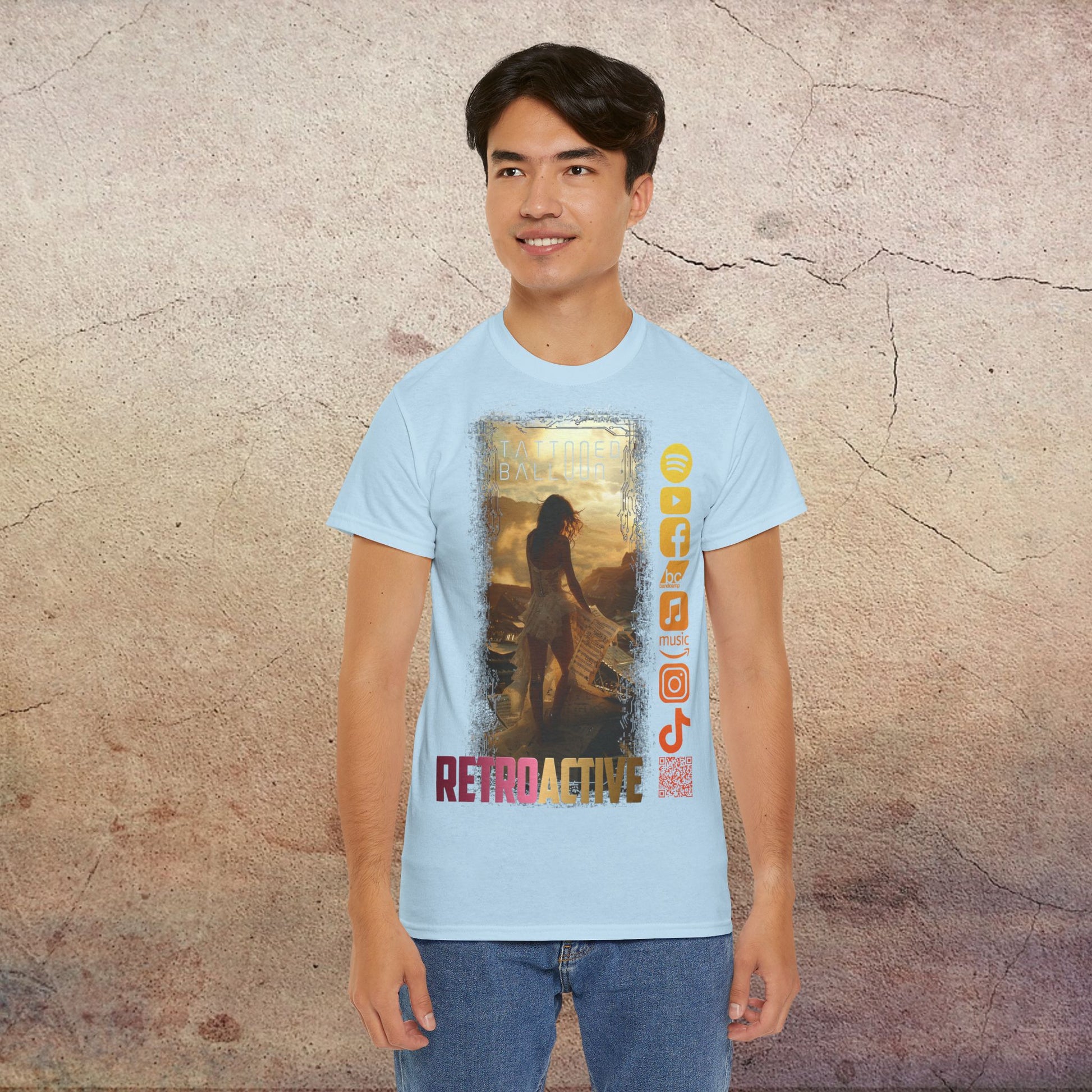 Retro-Active Tee by Tattooed Balloon, Festival Apparel