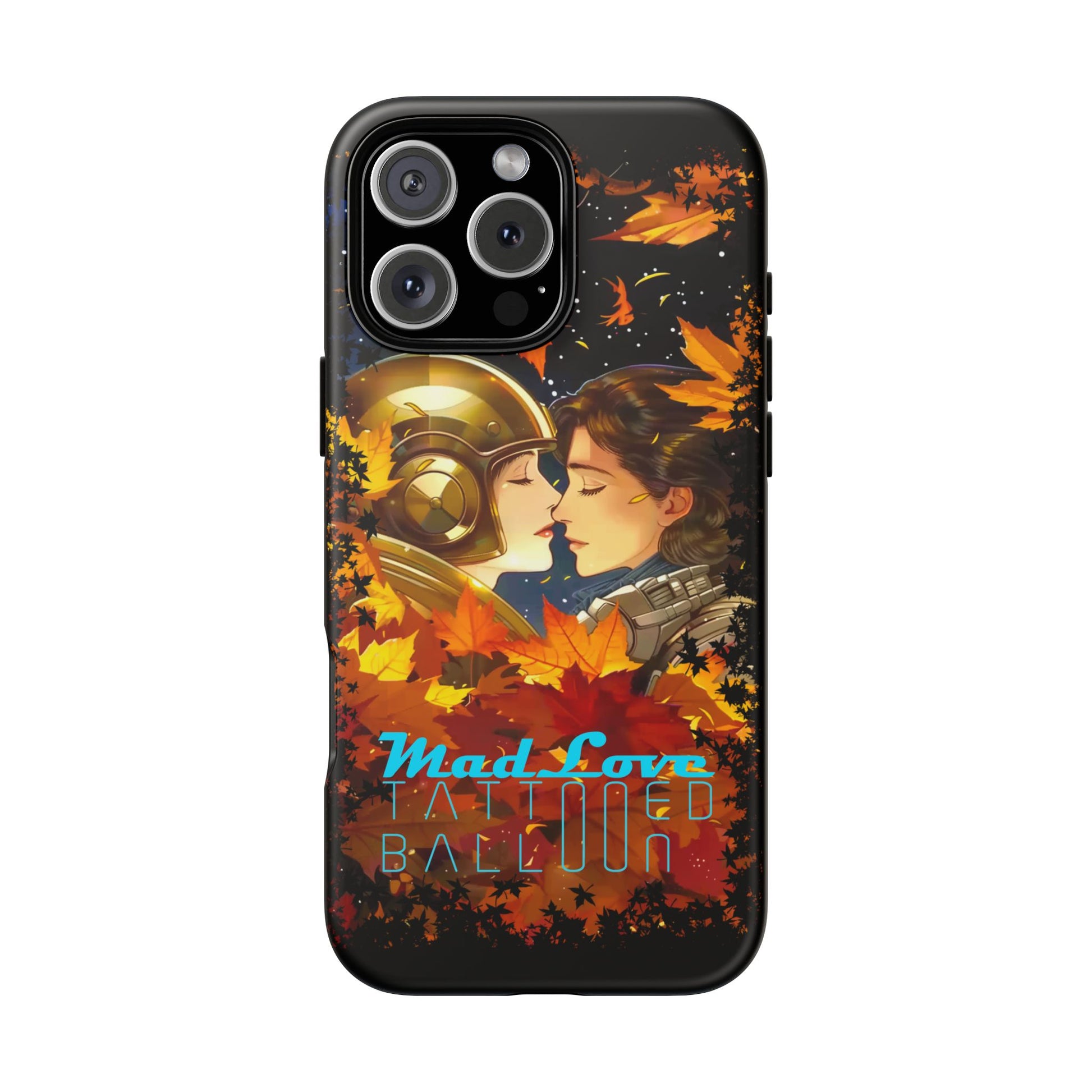 "Mad Love" Phone Case, Fall Themed Phone Accessory, Cute Couple Protector, Seasonal Tech Accessories, Gift for Him or Her