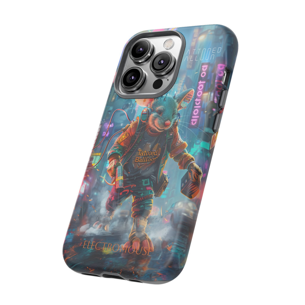 Electromouse Cyber City Design from Tattooed Balloon's 'Dirty Circuits' Album, Phone Cases