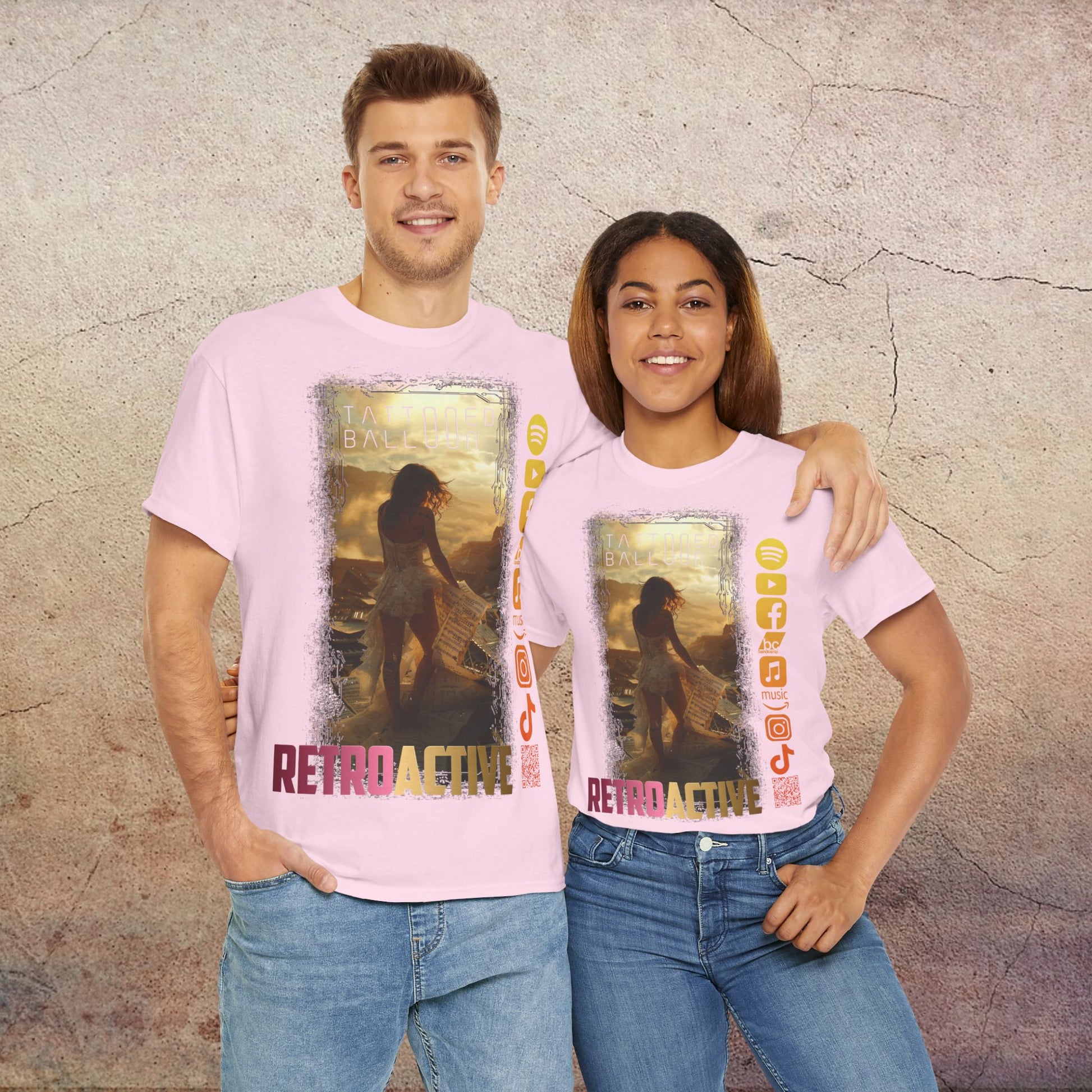 Retro-Active Tee by Tattooed Balloon, Festival Apparel