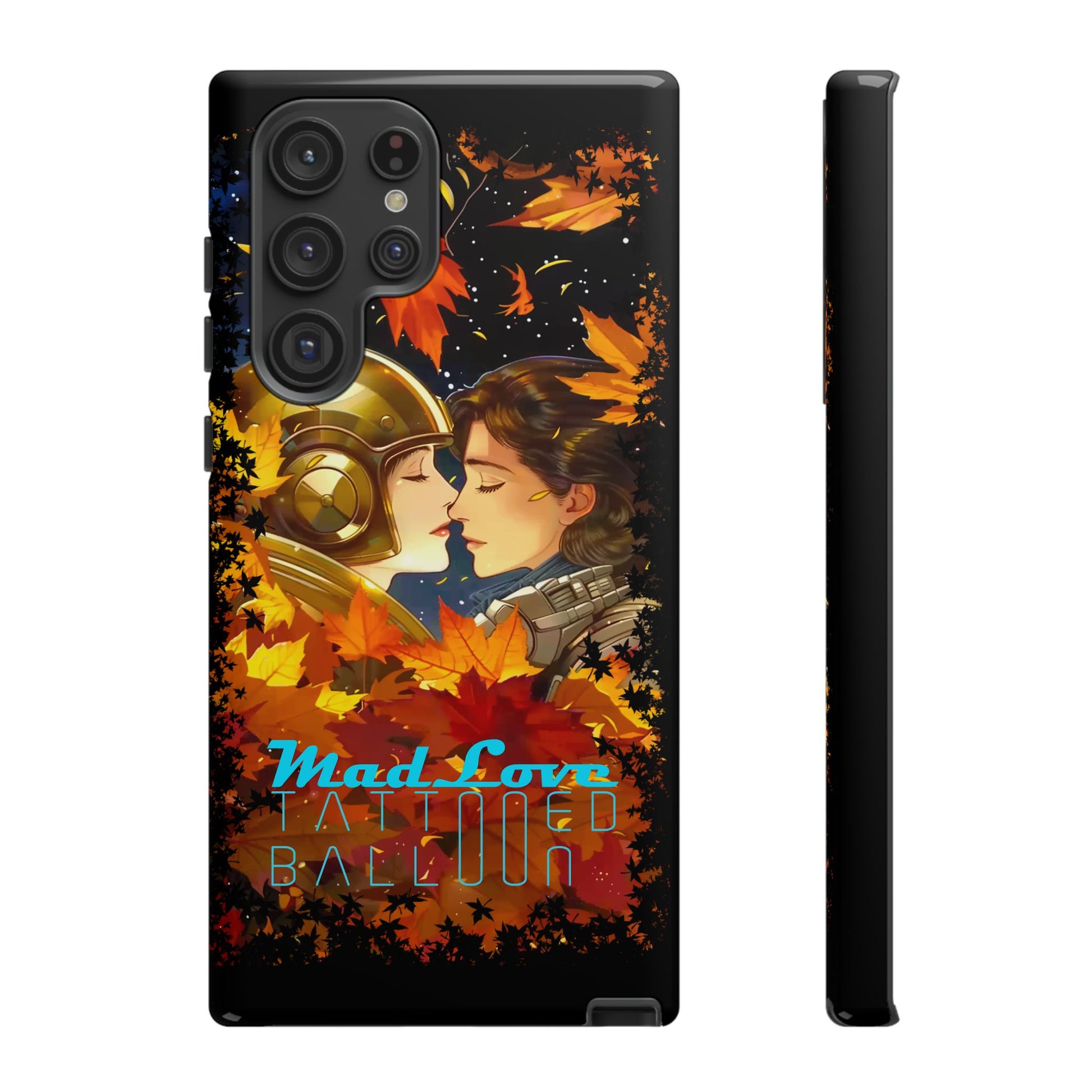 "Mad Love" Phone Case, Fall Themed Phone Accessory, Cute Couple Protector, Seasonal Tech Accessories, Gift for Him or Her
