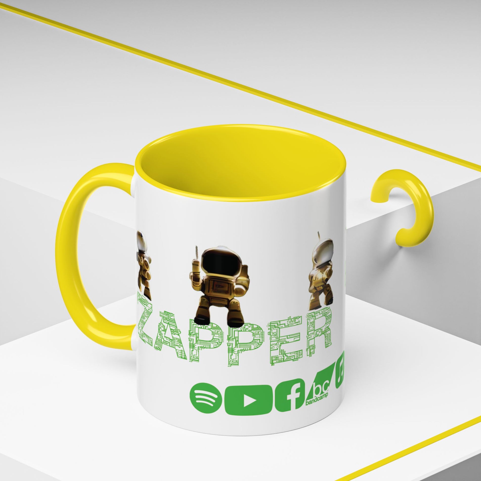 "Zapper" by Tattooed Balloon, Accent Coffee Mug for TB Lovers.
