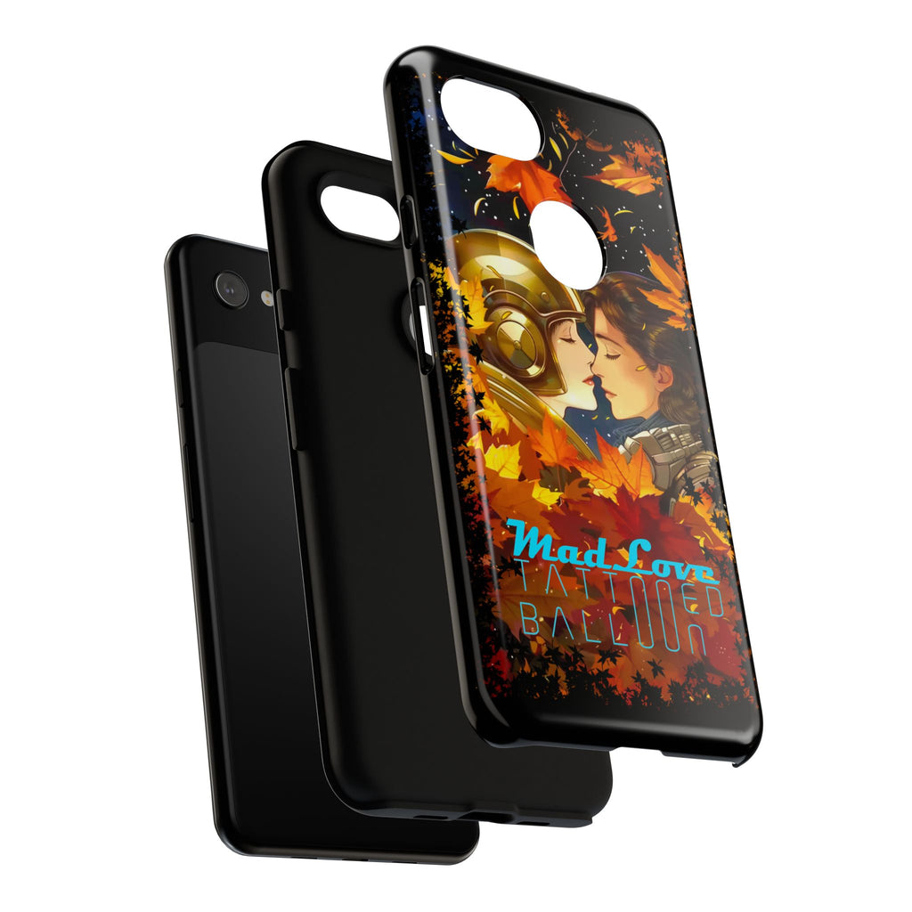 "Mad Love" Phone Case, Fall Themed Phone Accessory, Cute Couple Protector, Seasonal Tech Accessories, Gift for Him or Her