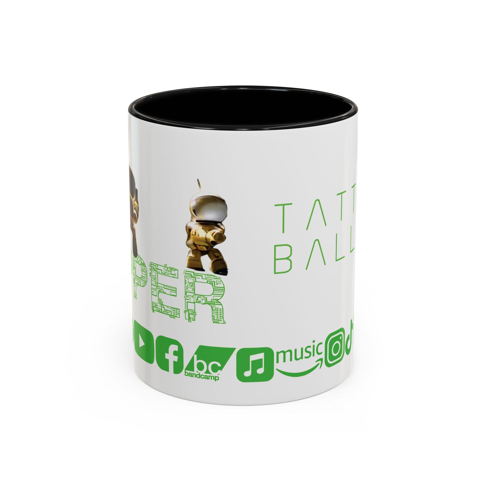 "Zapper" by Tattooed Balloon, Accent Coffee Mug for TB Lovers.