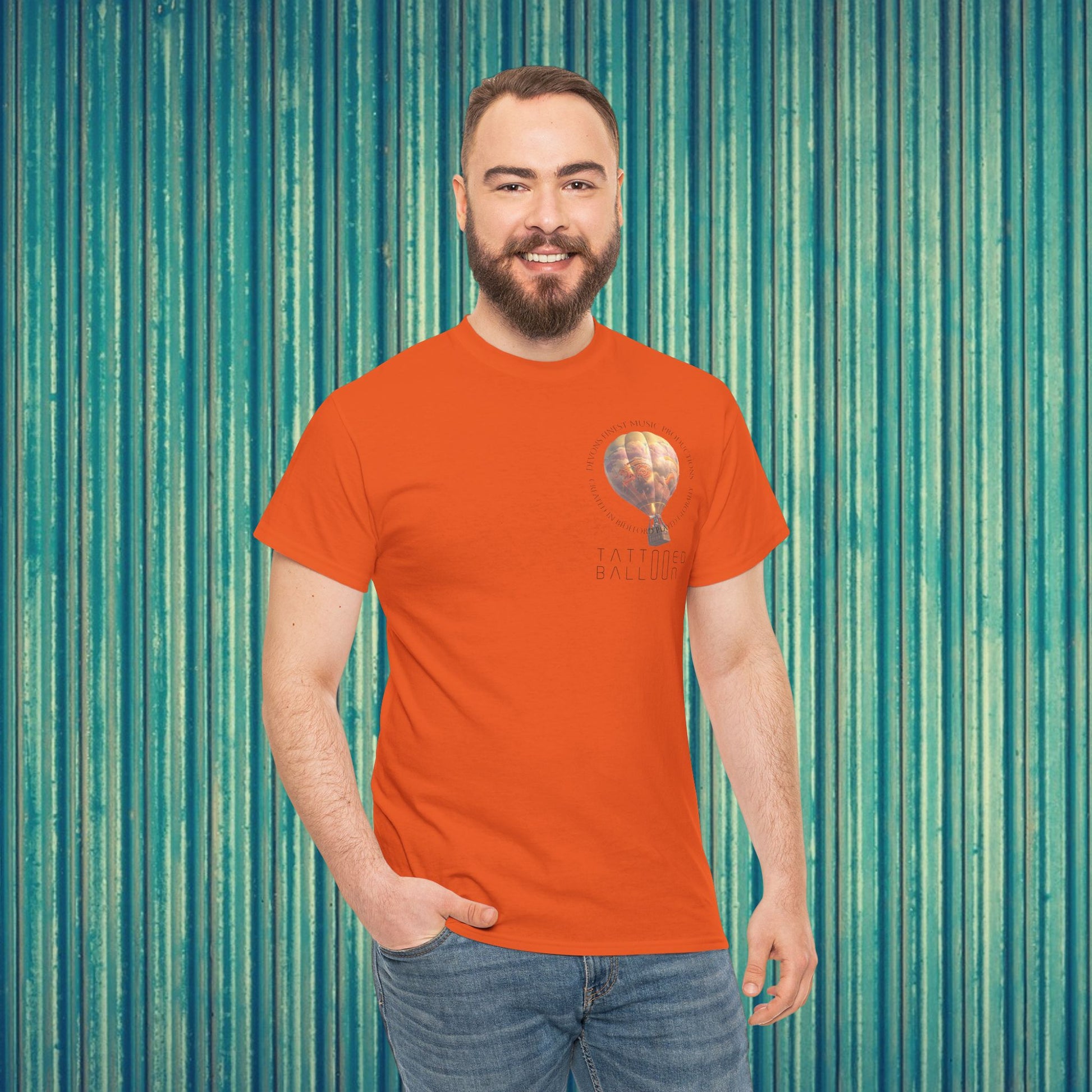 Tattooed Balloon Tee, Casual Wear, Outdoor Adventure T-Shirt, Festival Apparel, Summer Vibes Clothing, Unique Gift Idea