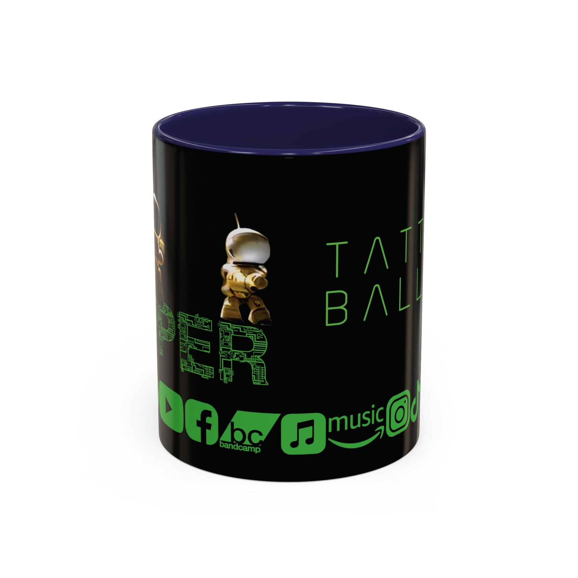 "Zapper" by Tattooed Balloon,  Accent Coffee Mug for TB Lovers