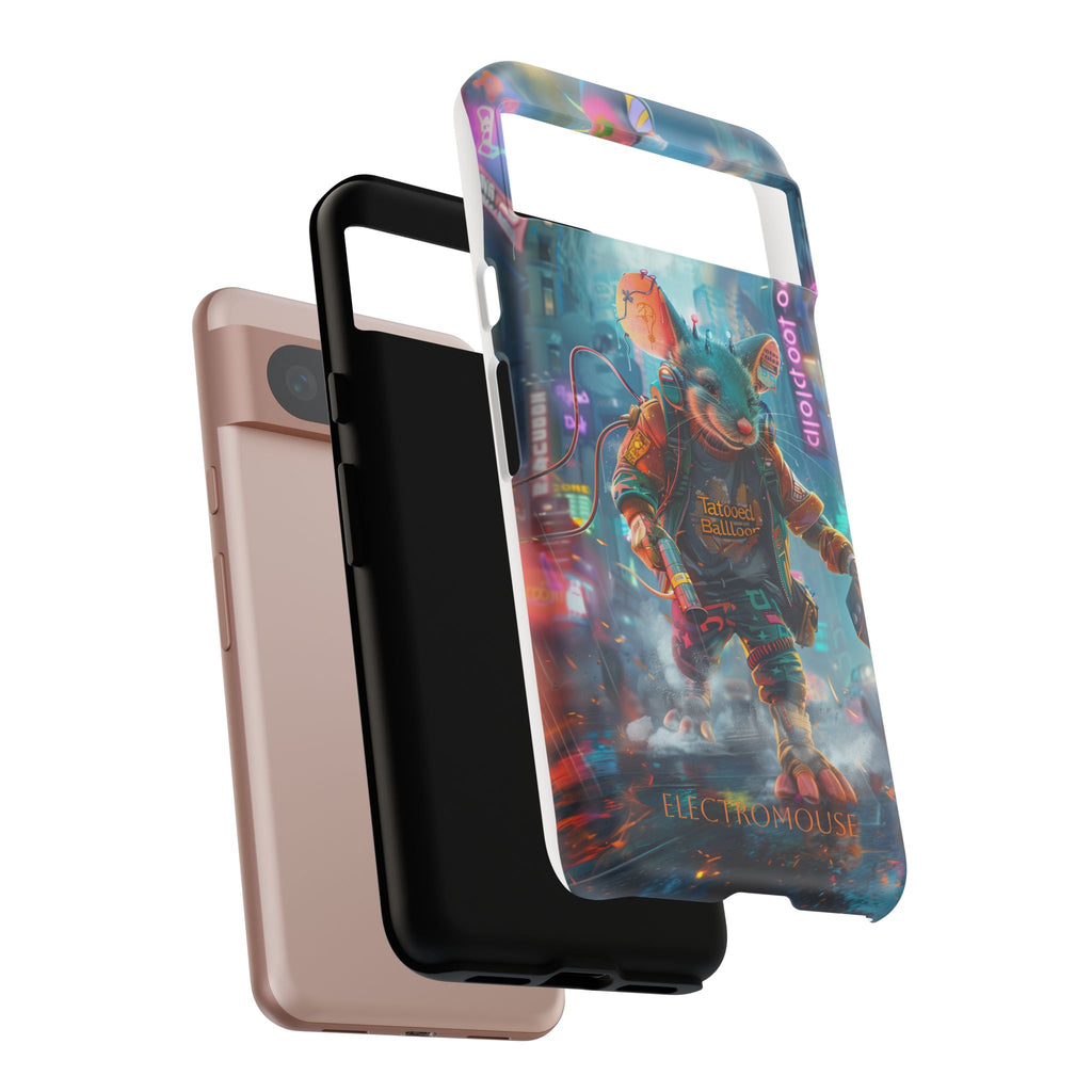 Electromouse Cyber City Design from Tattooed Balloon's 'Dirty Circuits' Album, Phone Cases