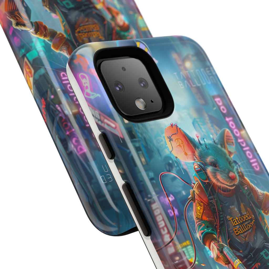 Electromouse Cyber City Design from Tattooed Balloon's 'Dirty Circuits' Album, Phone Cases