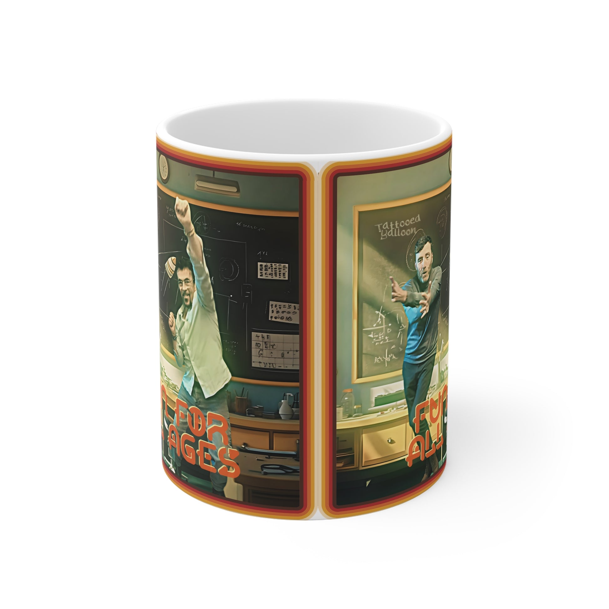 "Fun For All Ages" Album Cover from Tattooed Balloon Promotion Mug