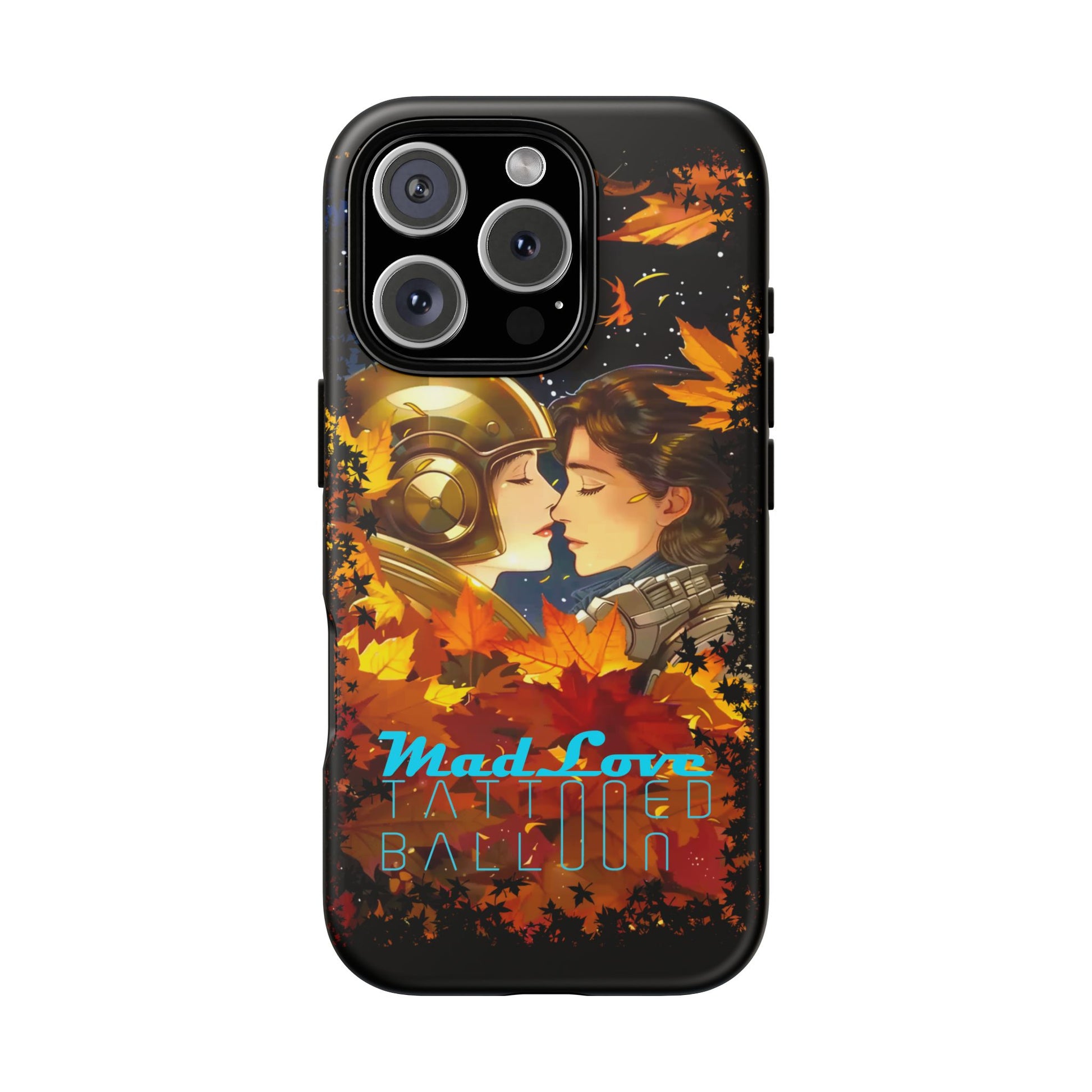 "Mad Love" Phone Case, Fall Themed Phone Accessory, Cute Couple Protector, Seasonal Tech Accessories, Gift for Him or Her