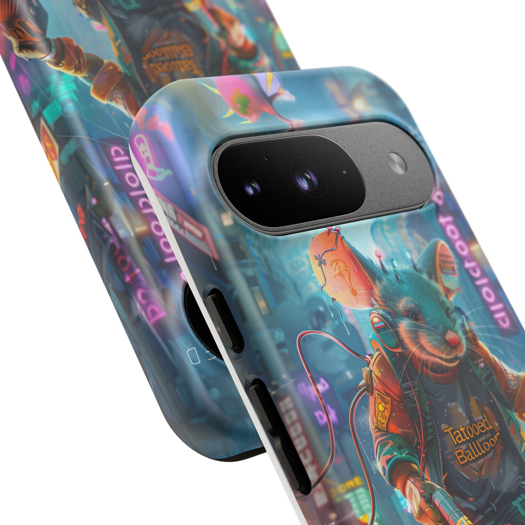 Electromouse Cyber City Design from Tattooed Balloon's 'Dirty Circuits' Album, Phone Cases