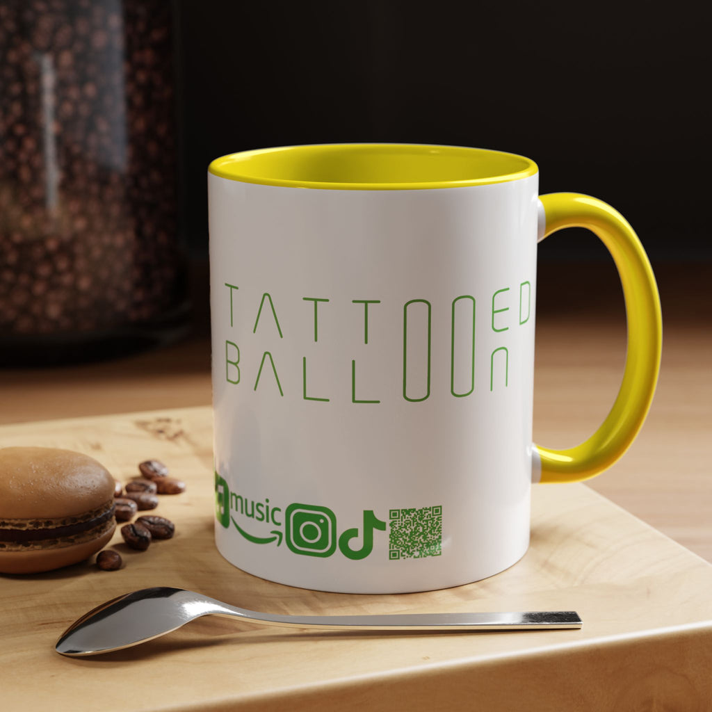 "Zapper" by Tattooed Balloon, Accent Coffee Mug for TB Lovers.