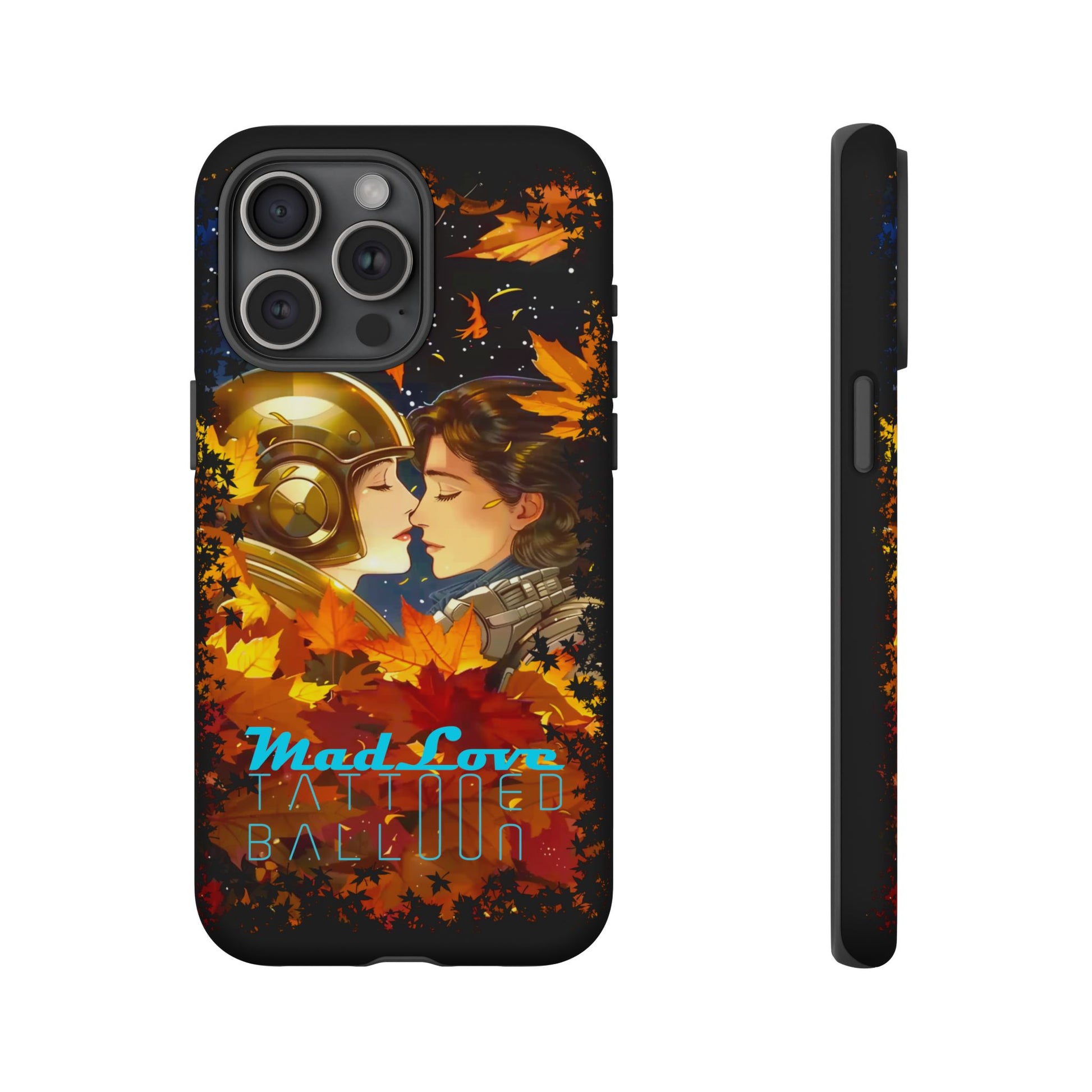 "Mad Love" Phone Case, Fall Themed Phone Accessory, Cute Couple Protector, Seasonal Tech Accessories, Gift for Him or Her