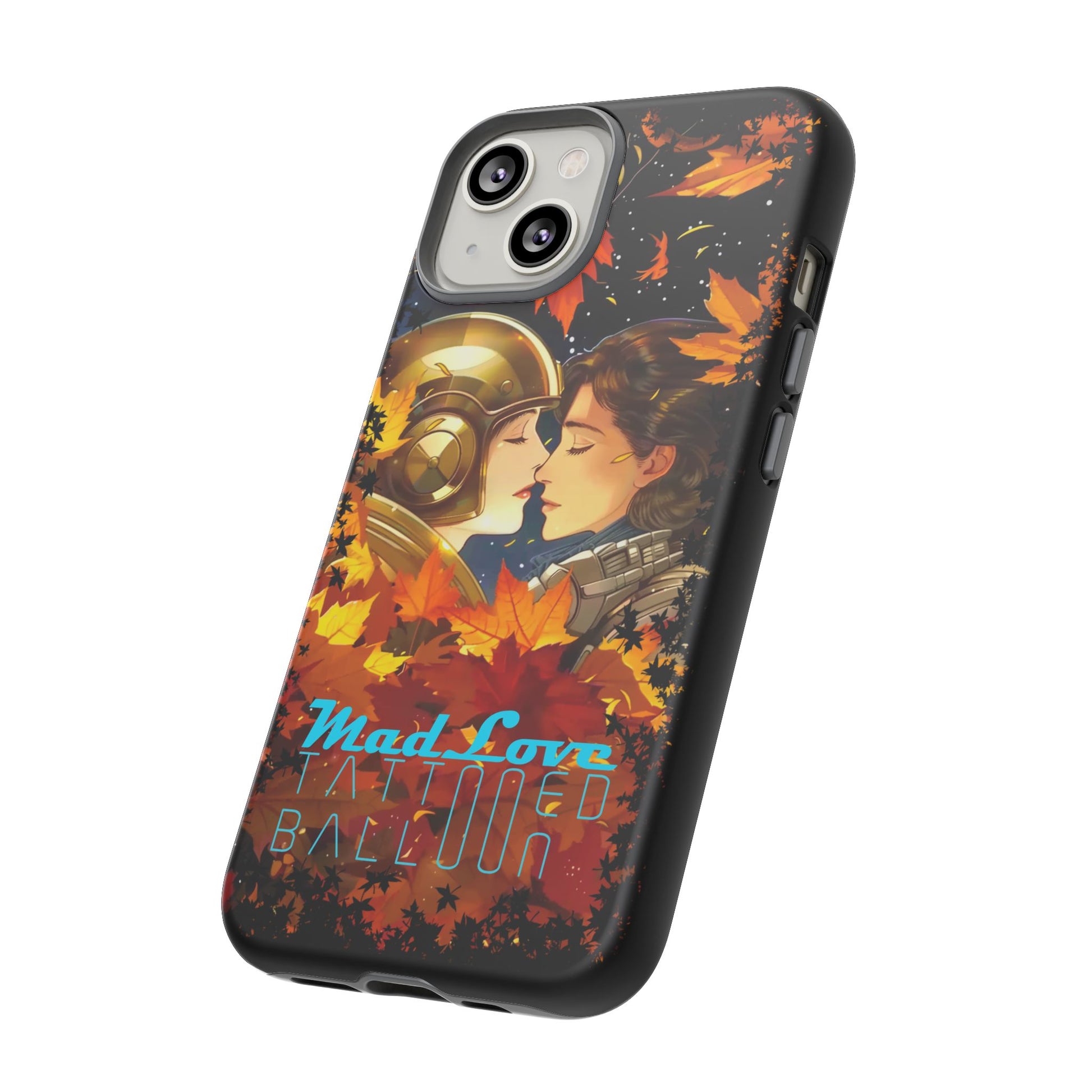 "Mad Love" Phone Case, Fall Themed Phone Accessory, Cute Couple Protector, Seasonal Tech Accessories, Gift for Him or Her