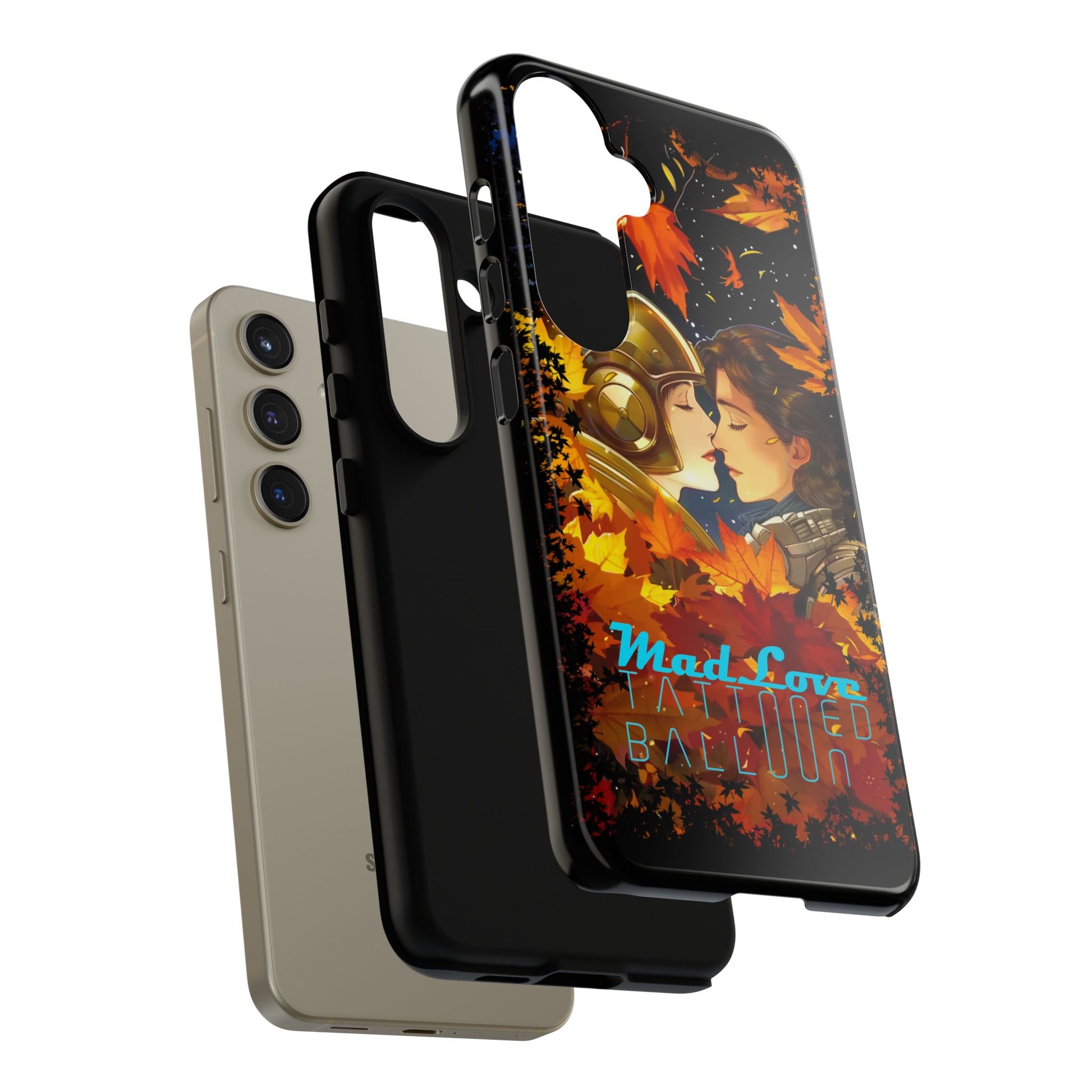 "Mad Love" Phone Case, Fall Themed Phone Accessory, Cute Couple Protector, Seasonal Tech Accessories, Gift for Him or Her