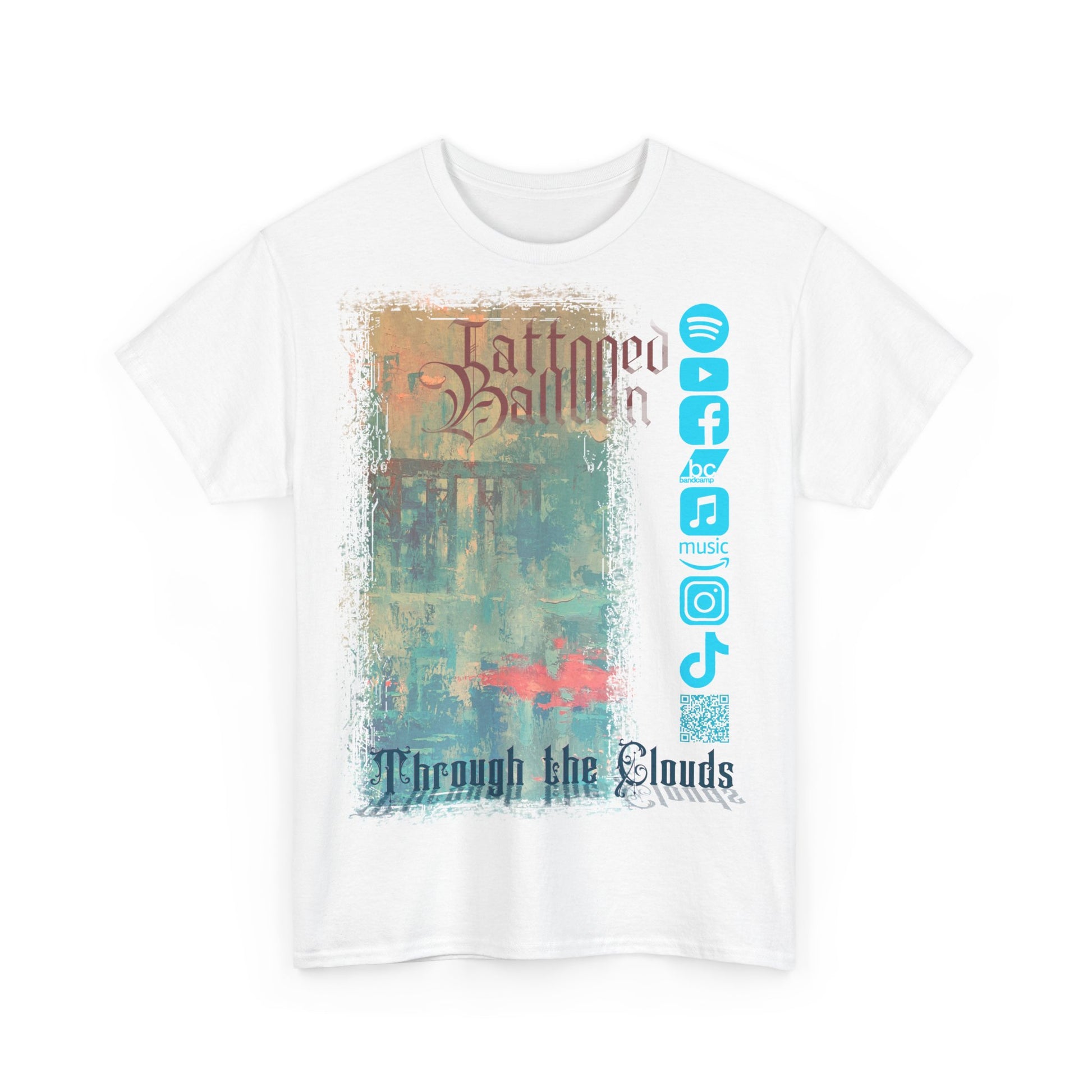 "Through The Clouds" Album Tee by Tattooed Balloon, Festival Apparel