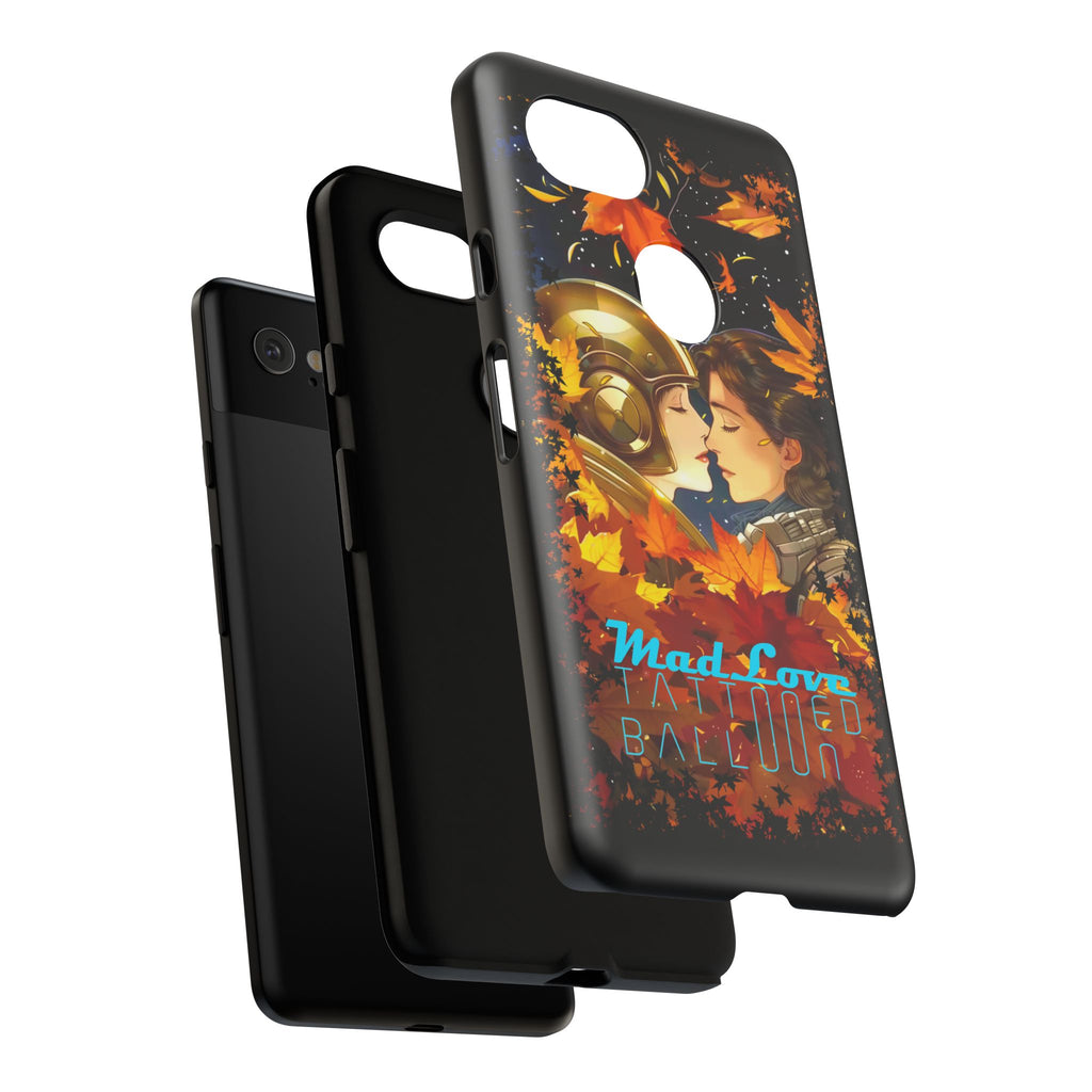"Mad Love" Phone Case, Fall Themed Phone Accessory, Cute Couple Protector, Seasonal Tech Accessories, Gift for Him or Her