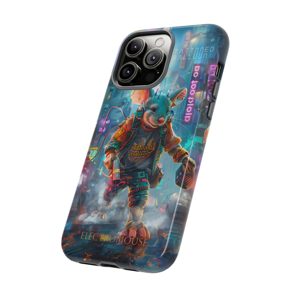 Electromouse Cyber City Design from Tattooed Balloon's 'Dirty Circuits' Album, Phone Cases