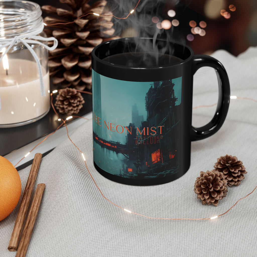 Echoes Of The Neon Mist, Unique Gift for TB Lovers,  Retro Coffee Cup