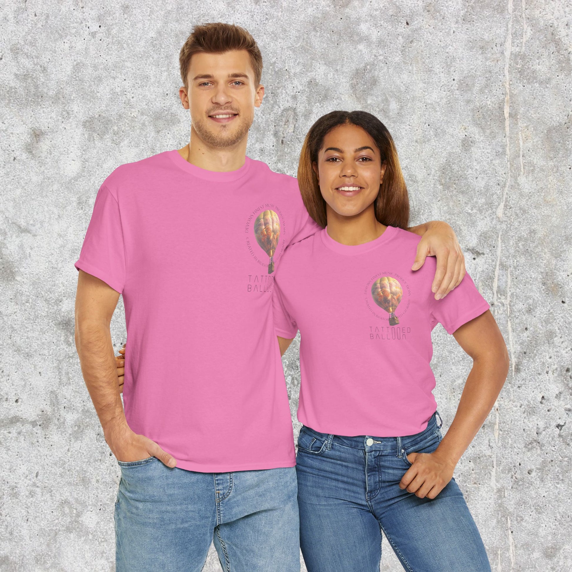 Tattooed Balloon Tee, Casual Wear, Outdoor Adventure T-Shirt, Festival Apparel, Summer Vibes Clothing, Unique Gift Idea