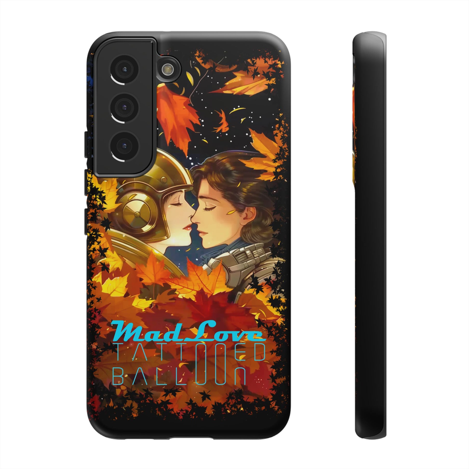 "Mad Love" Phone Case, Fall Themed Phone Accessory, Cute Couple Protector, Seasonal Tech Accessories, Gift for Him or Her