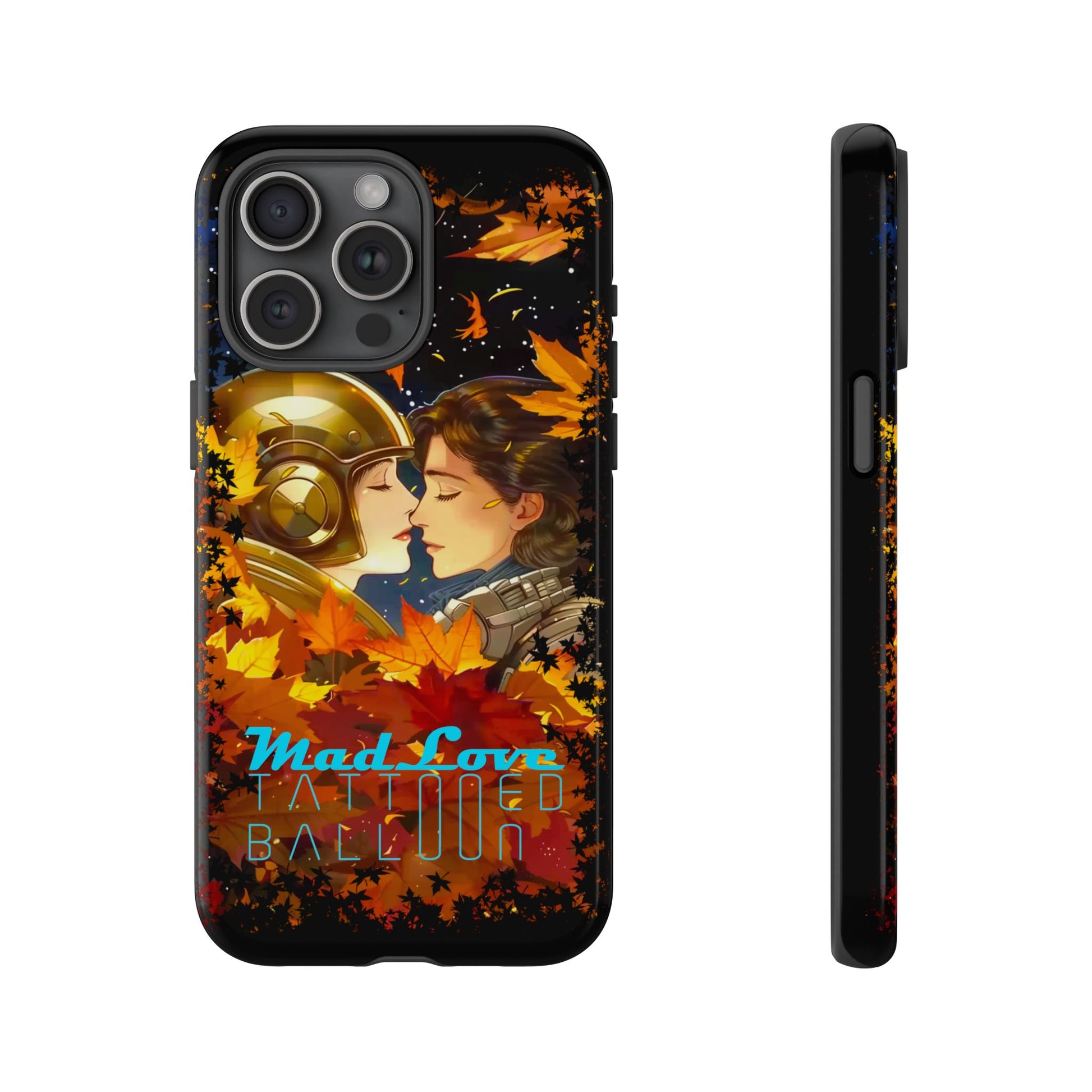 "Mad Love" Phone Case, Fall Themed Phone Accessory, Cute Couple Protector, Seasonal Tech Accessories, Gift for Him or Her