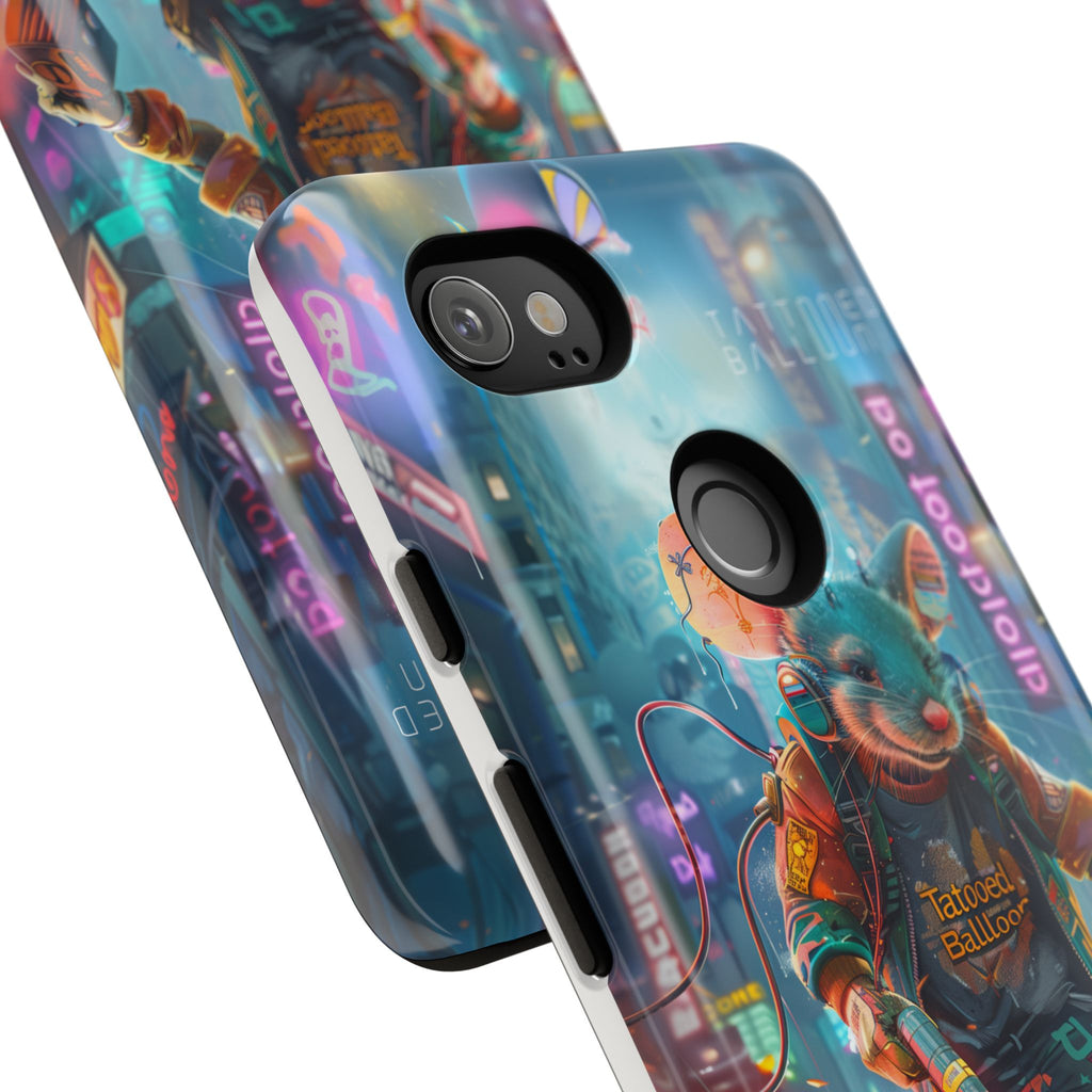 Electromouse Cyber City Design from Tattooed Balloon's 'Dirty Circuits' Album, Phone Cases