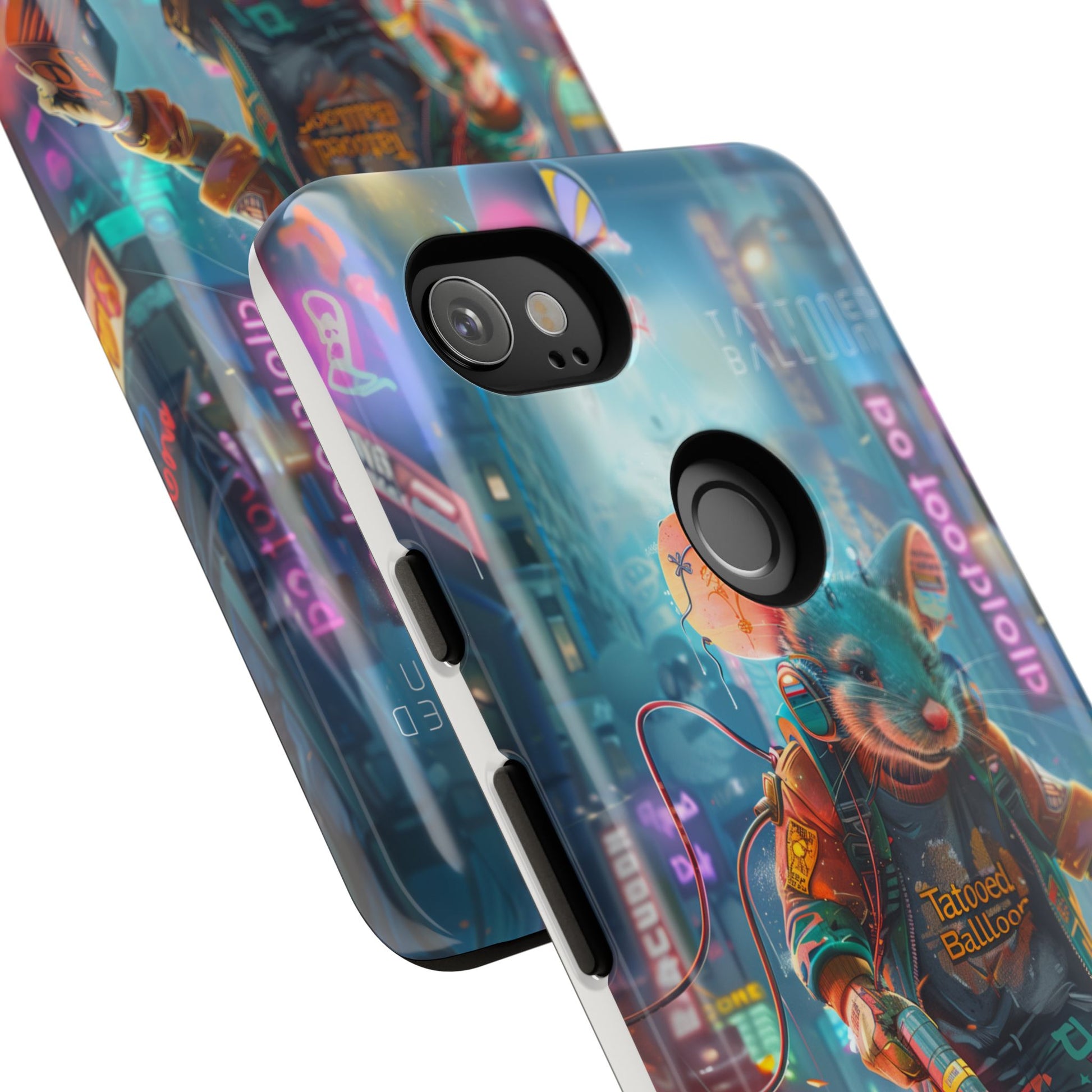 Electromouse Cyber City Design from Tattooed Balloon's 'Dirty Circuits' Album, Phone Cases