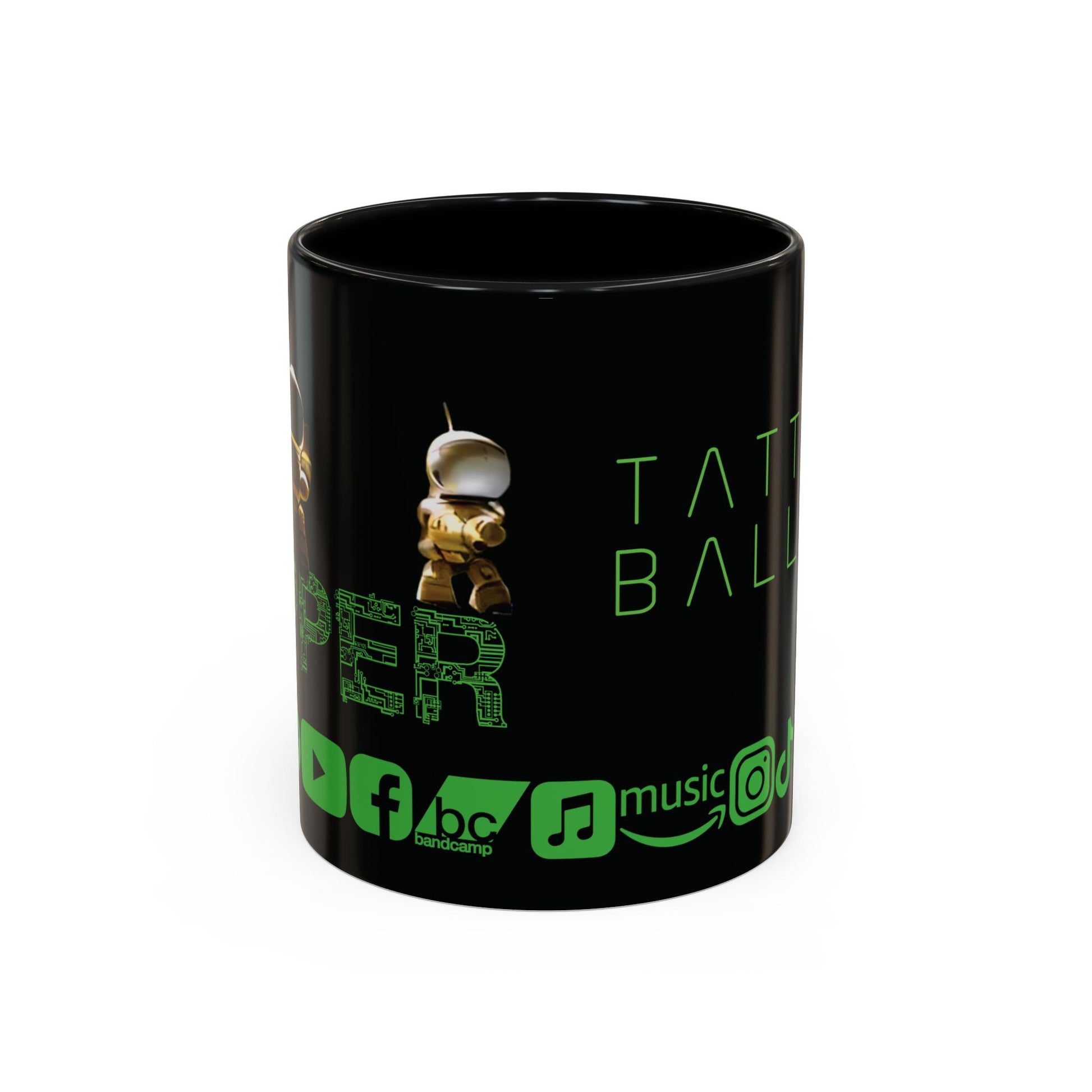 "Zapper" by Tattooed Balloon,  Accent Coffee Mug for TB Lovers