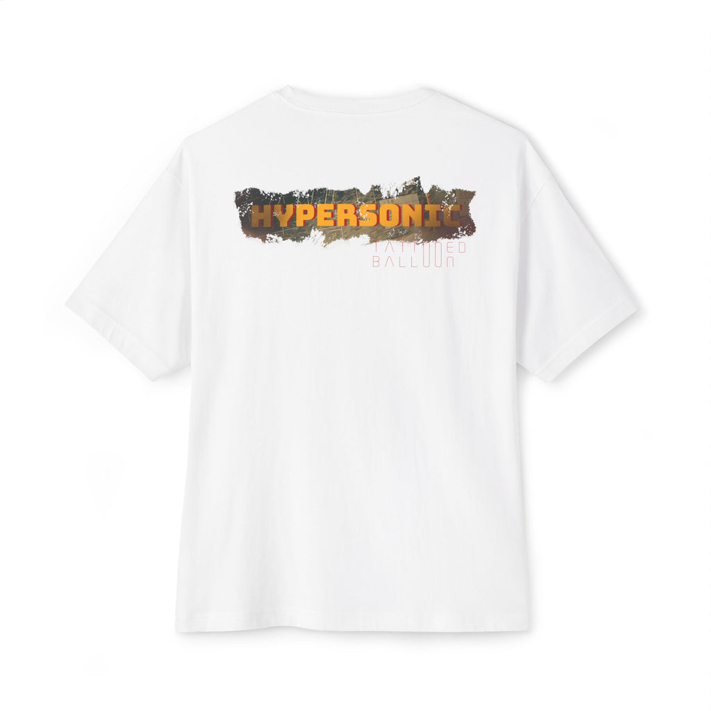 "Hypersonic" from Tattooed Balloons album "Fun For All Ages"  Unisex Oversized Boxy Tee