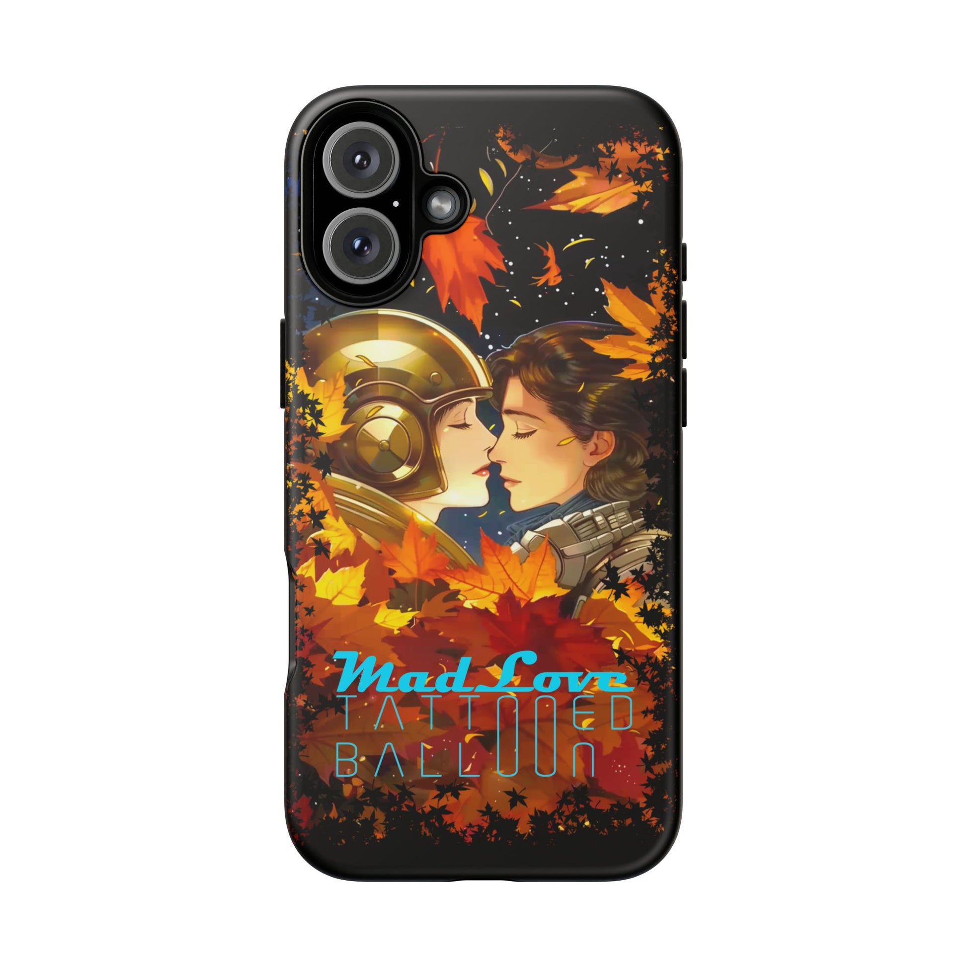 "Mad Love" Phone Case, Fall Themed Phone Accessory, Cute Couple Protector, Seasonal Tech Accessories, Gift for Him or Her